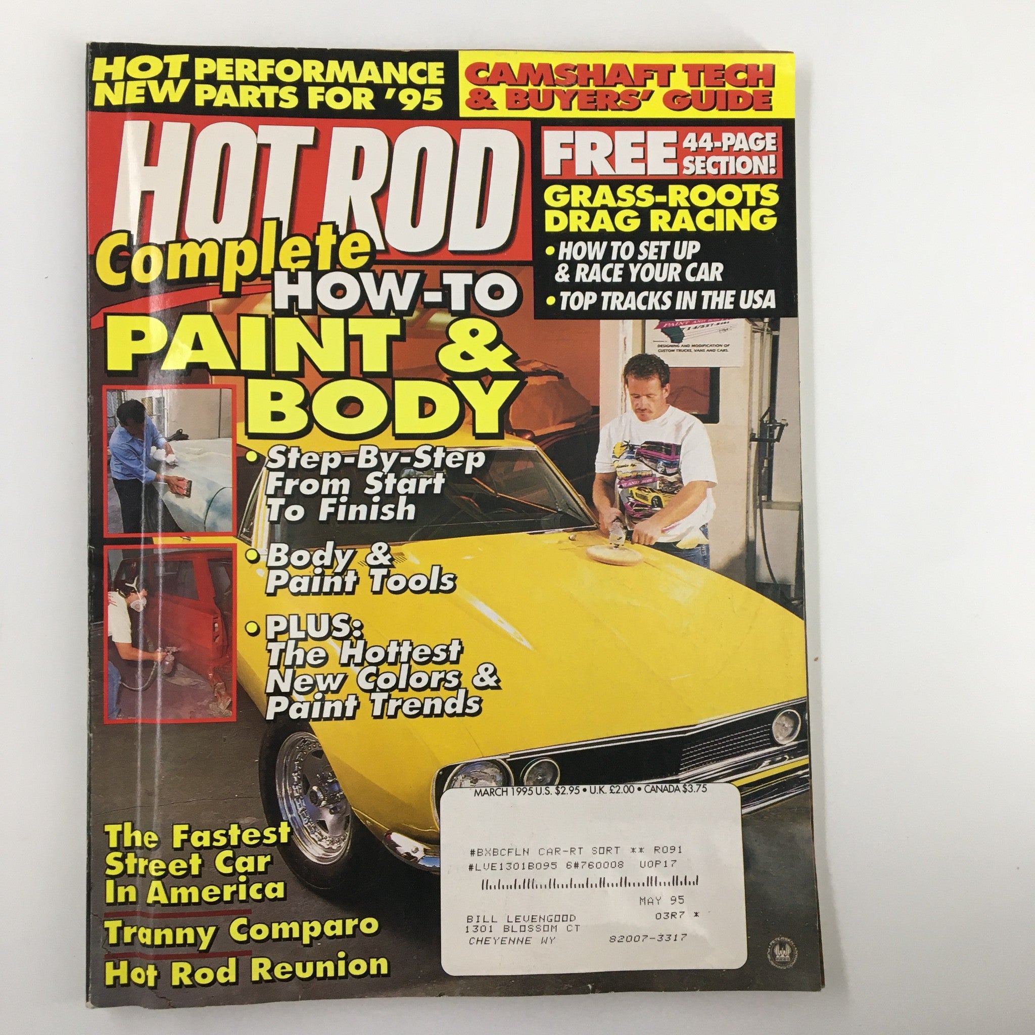 VTG Hot Rod Magazine March 1995 How To Paint & Body Step by Step