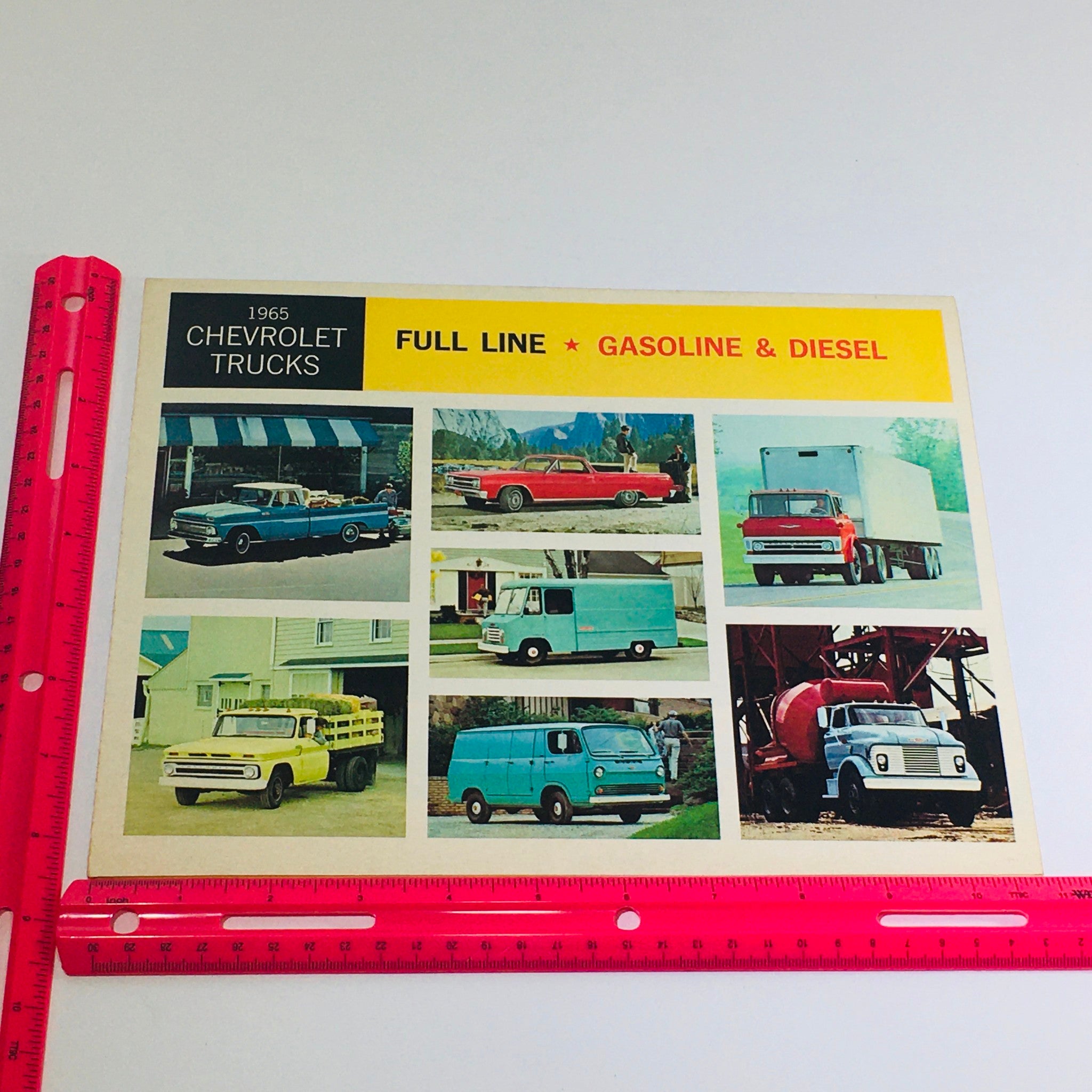 1965 Chevrolet Full-Line Truck Selector Dealership Car Auto Brochure Catalog