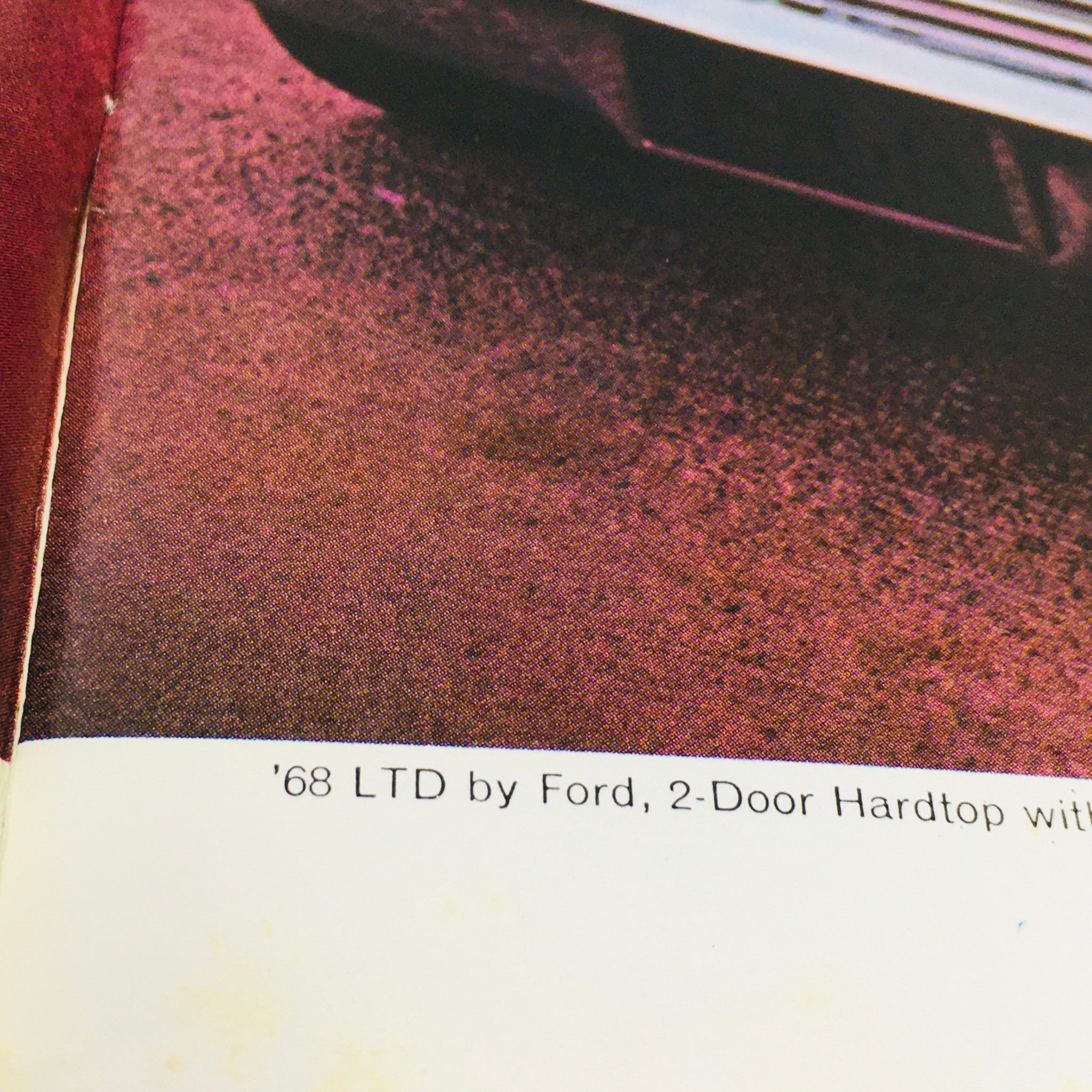 1968 Ford LTD 2-Door Hardtop Specification Dealership Car Auto Brochure Catalog