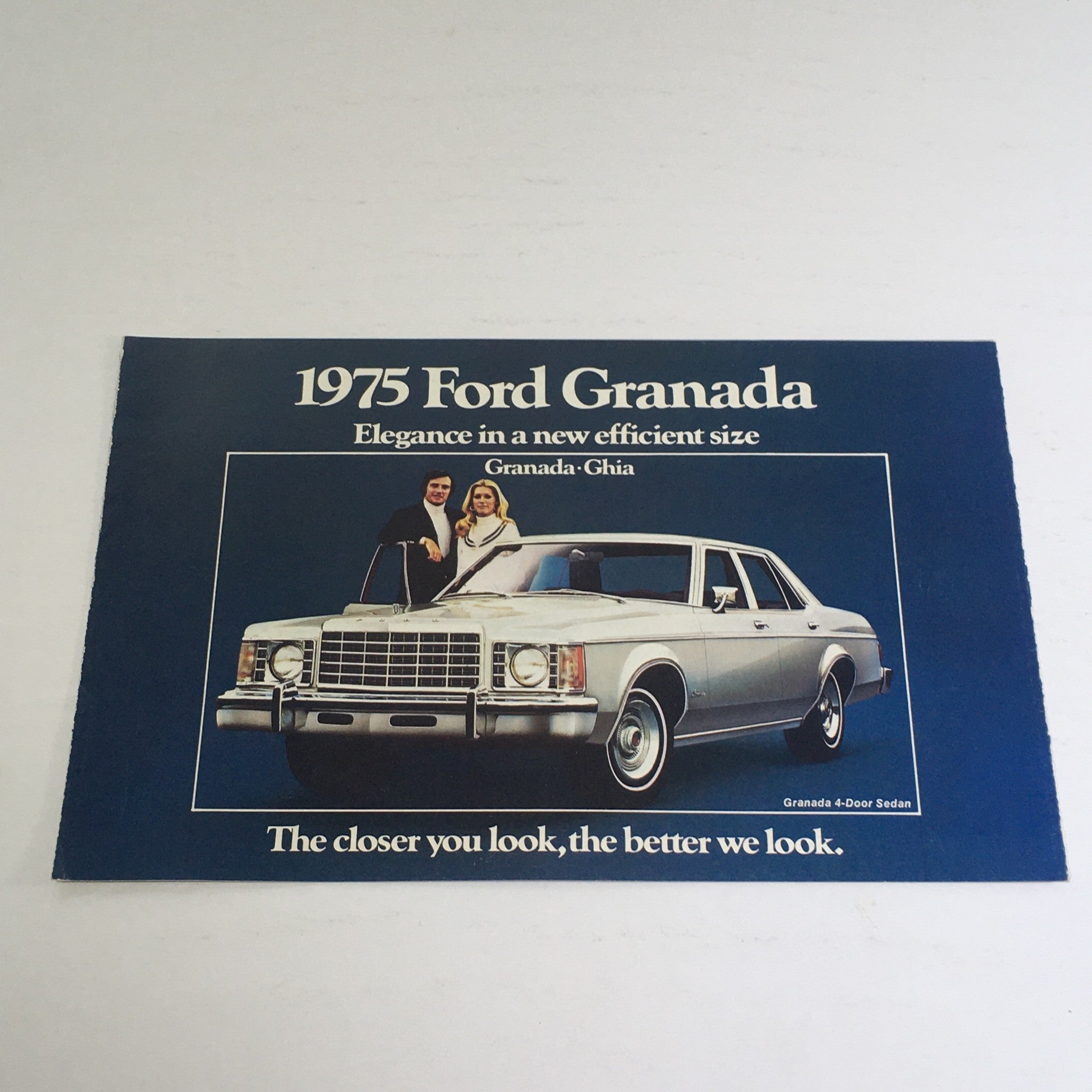 1975 Ford Granada Ghia Option Highlights Car Dealership Auto Brochure Catalog