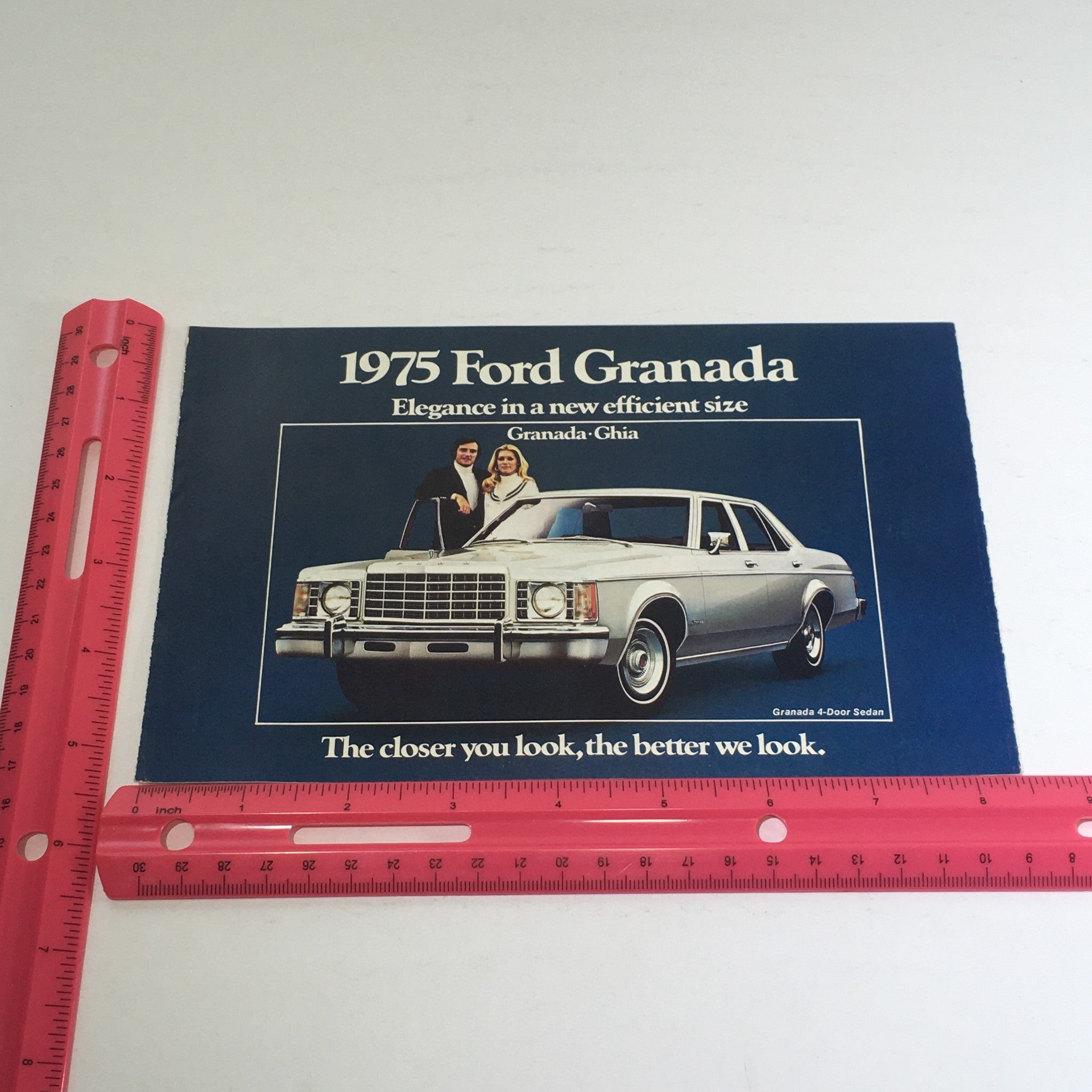 1975 Ford Granada Ghia Option Highlights Car Dealership Auto Brochure Catalog