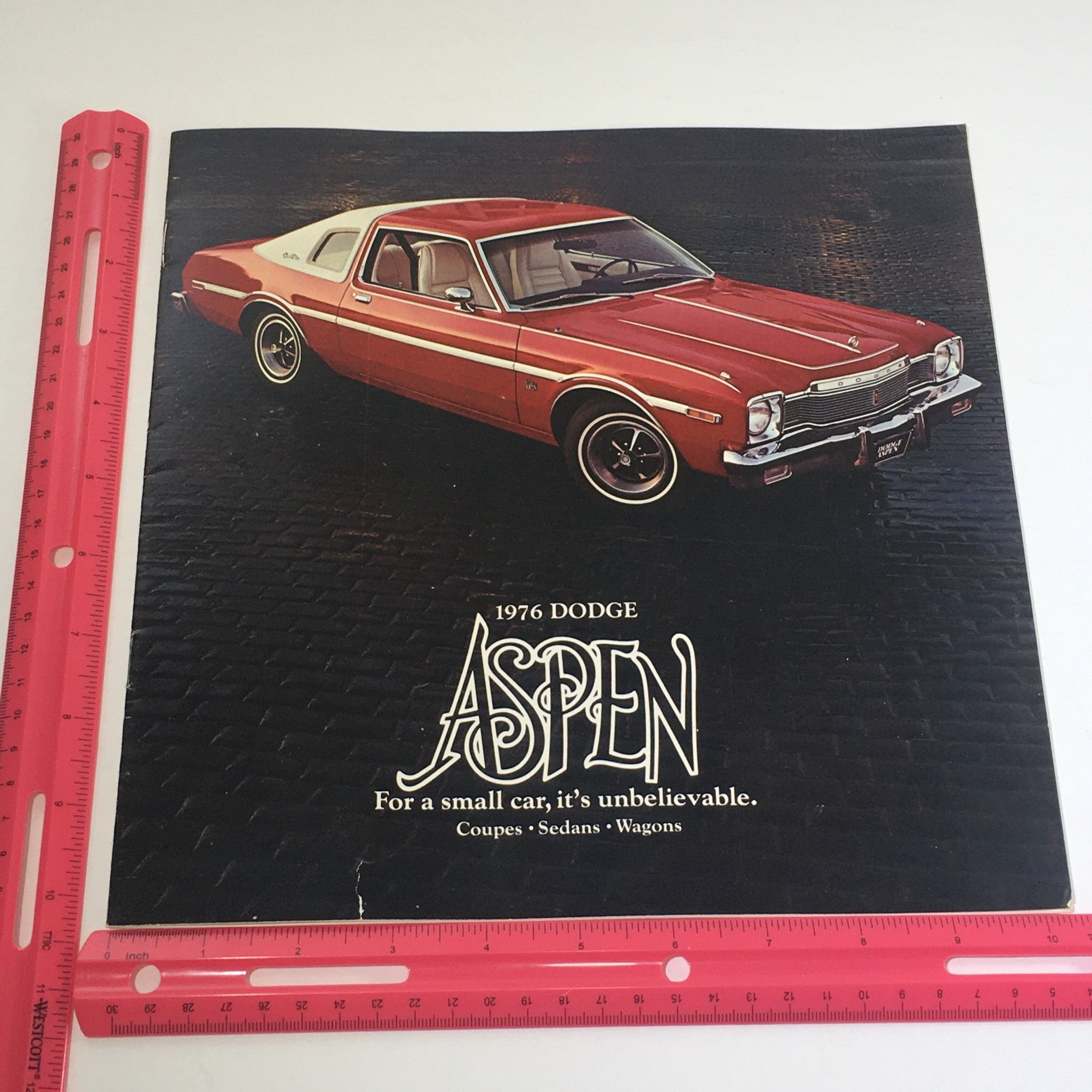 1976 Dodge Aspen Coupes, Sedan, Wagons. Dealership Car Auto Brochure Catalog