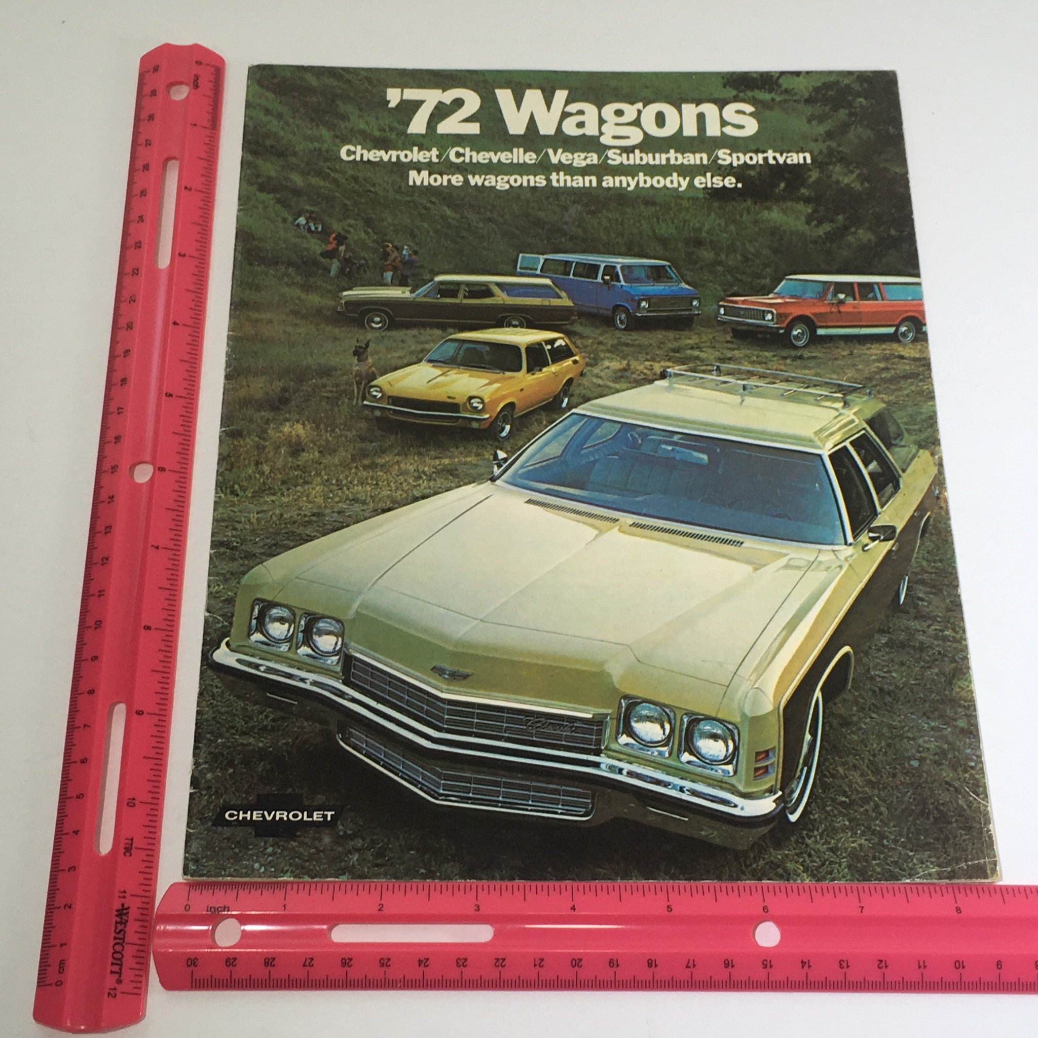 1972 Chevrolet Wagons Chevelle/Vega Dealership Car Auto Brochure Catalog