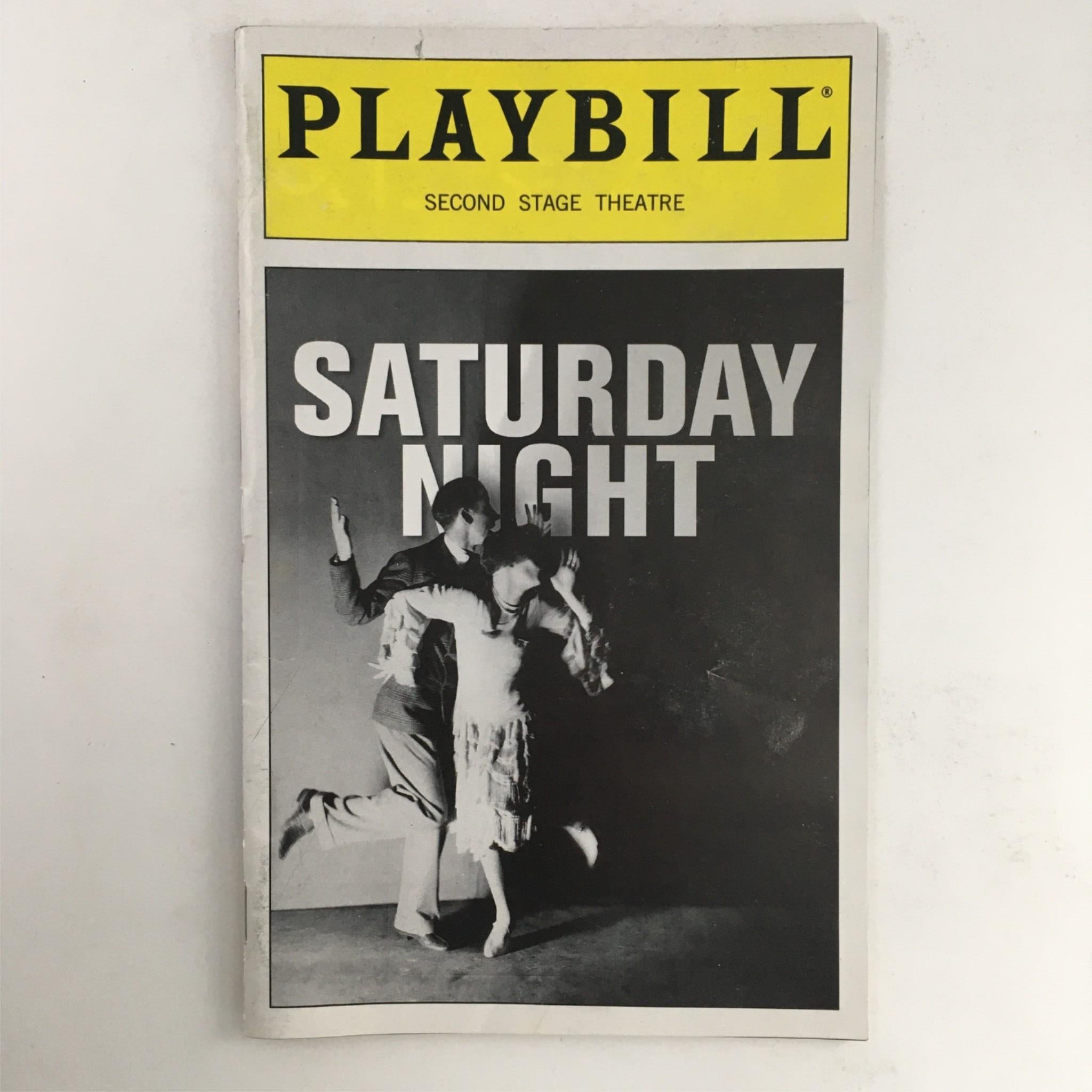 2000 Playbill Saturday Night by Julius Epstein Kathleen Marshall at Second Stage