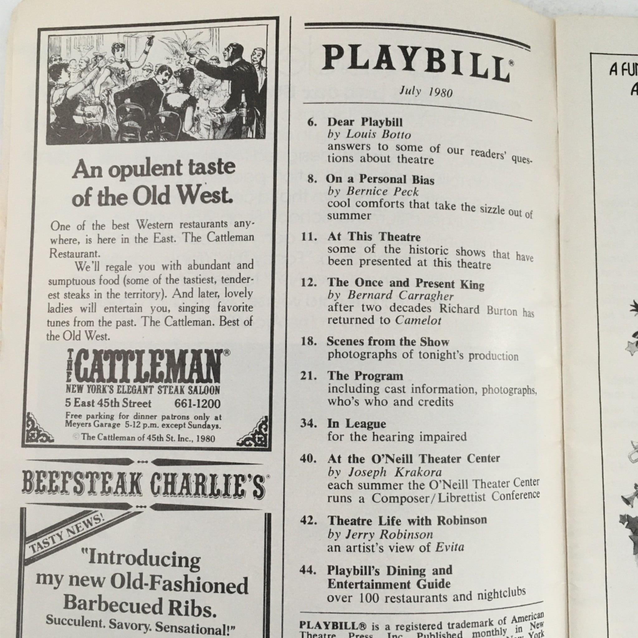 1980 Playbill Oh! Calcutta! by Kenneth Tynan, Jacques Levy at Edison Theatre