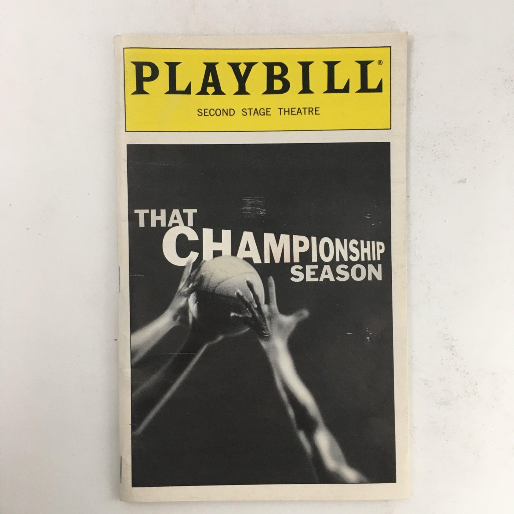 1999 Playbill That Championship Season by Jason Miller at Second Stage Theatre