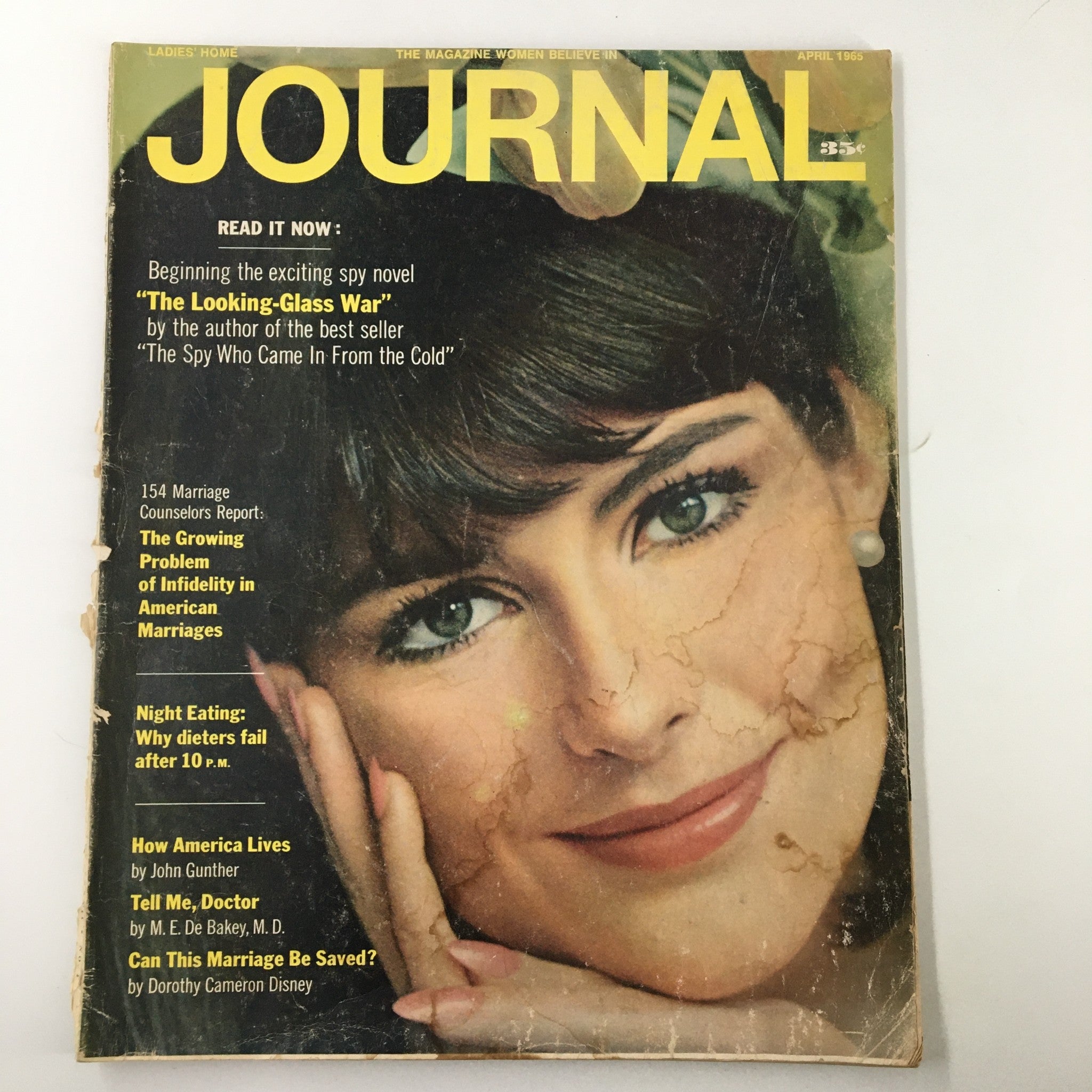 Ladies' Home Journal Magazine April 1965 Anne-Marie Barden Cover Photo No Label