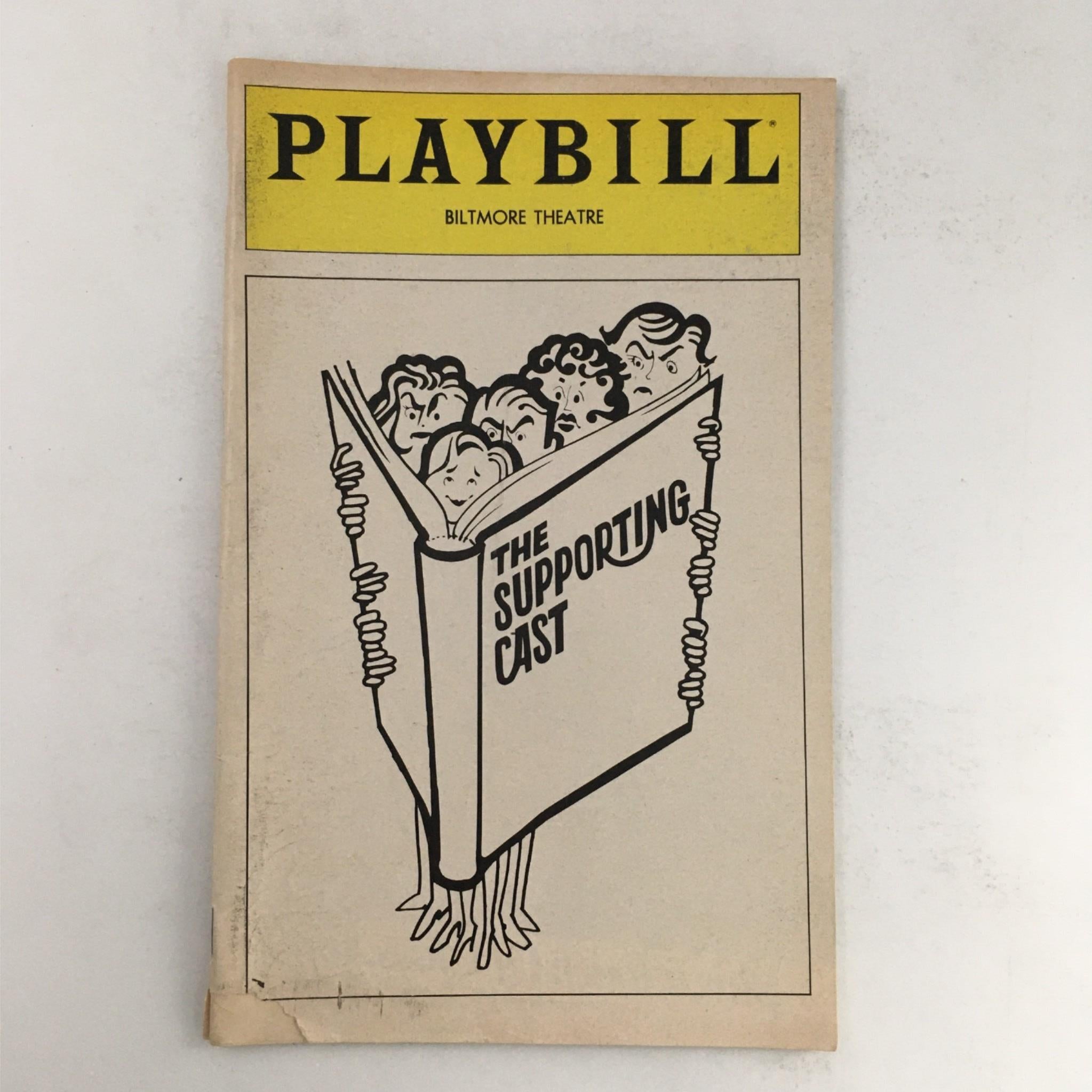 1981 Playbill The Supporting Cast by George Furth, Gene Saks at Biltmore Theatre