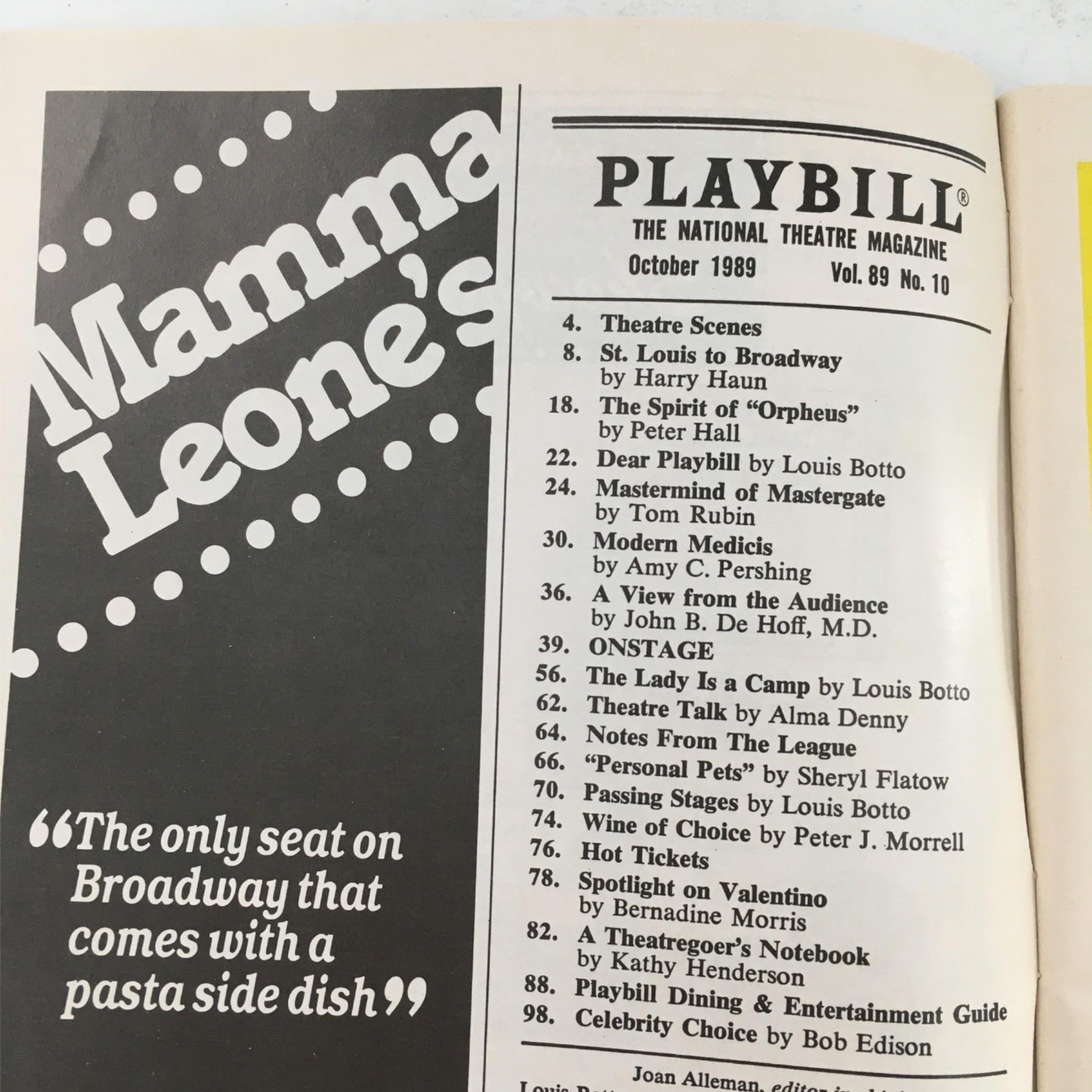 1989 Playbill Steel Magnolias by Robert Harling, Pamela Berlin at Lucille Lortel