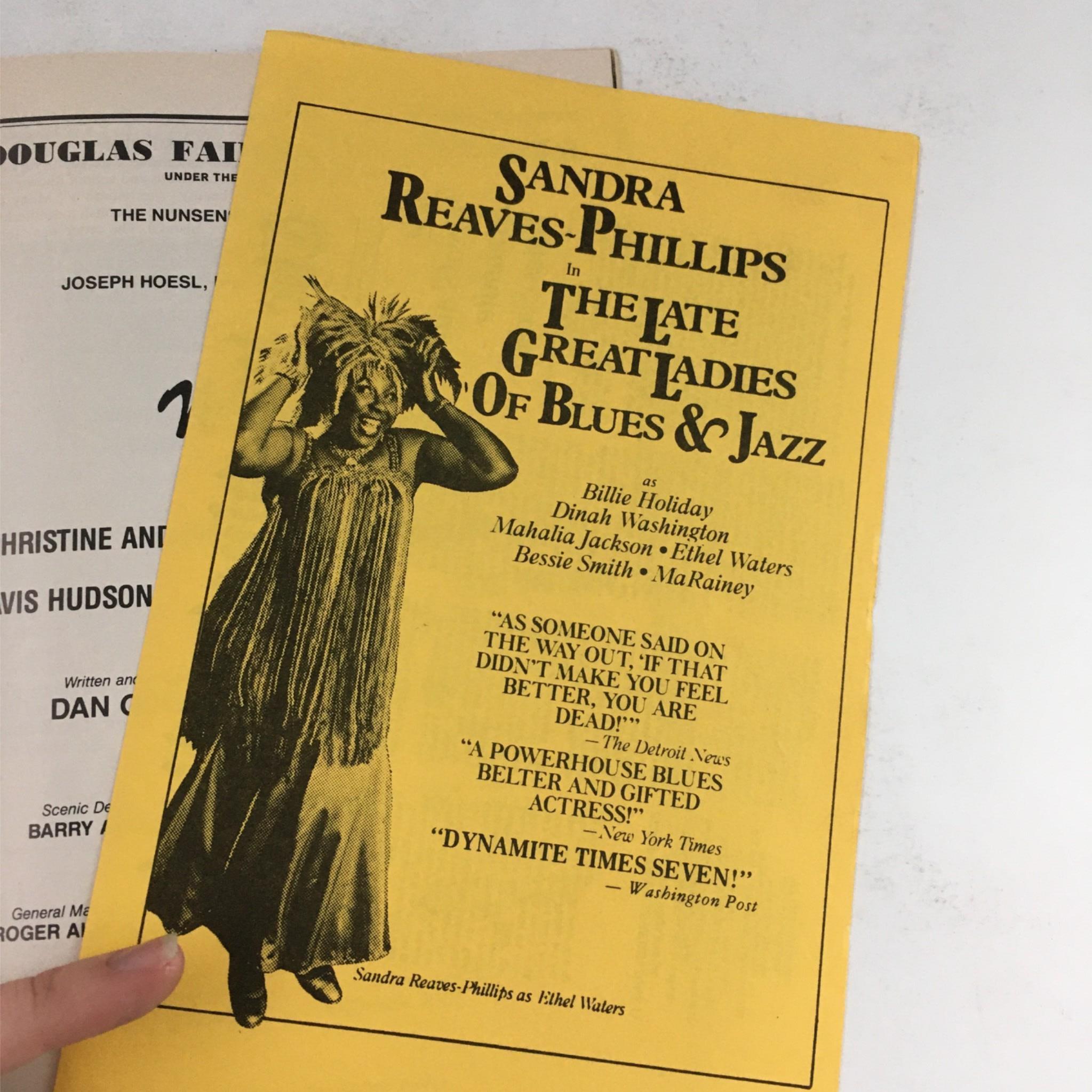 1987 Playbill Nunsense by Dan Goggin, Felton Smith at Douglas Fairbanks Theatre