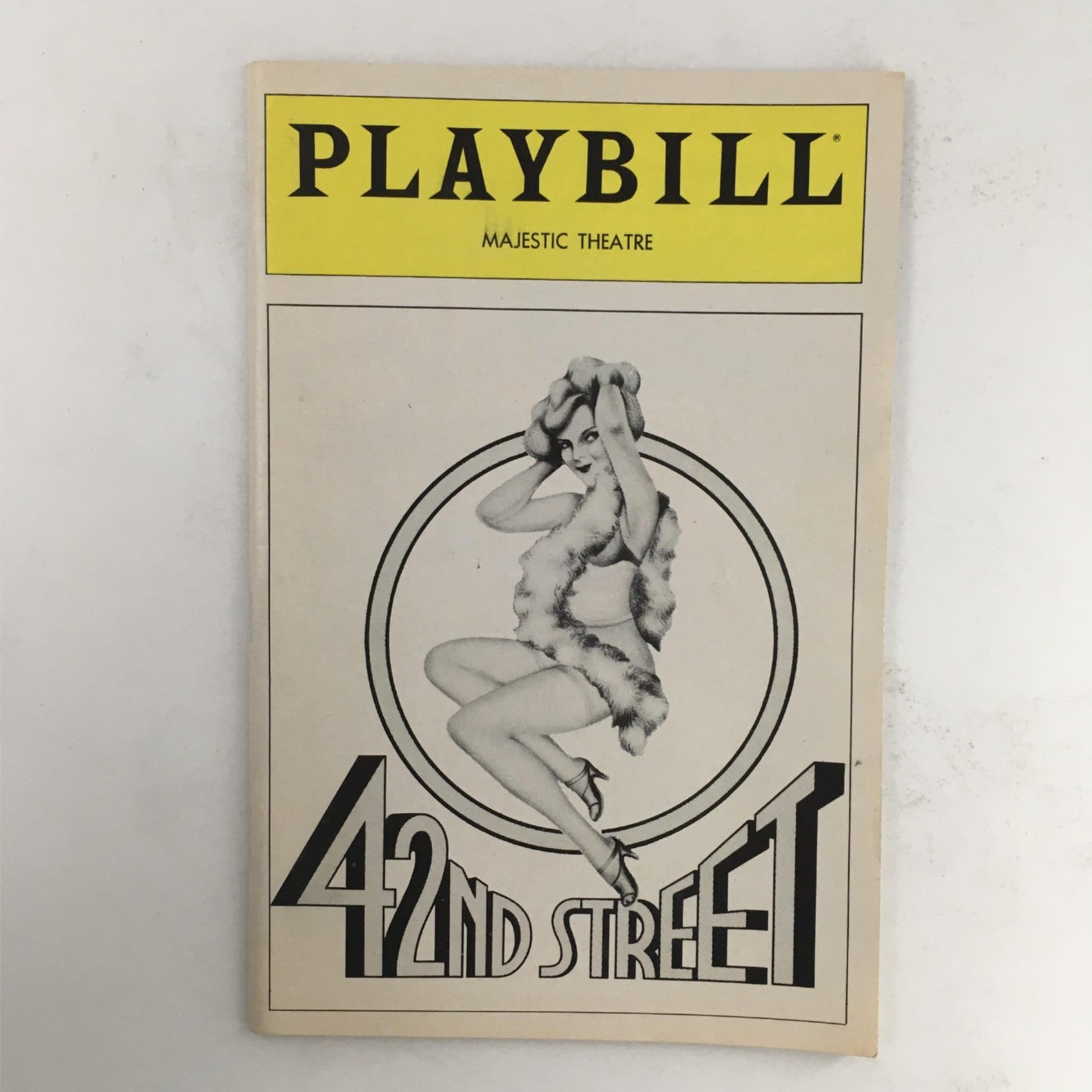 1982 Playbill 42nd Street by David Merrick, Gower Champion at Majestic Theatre