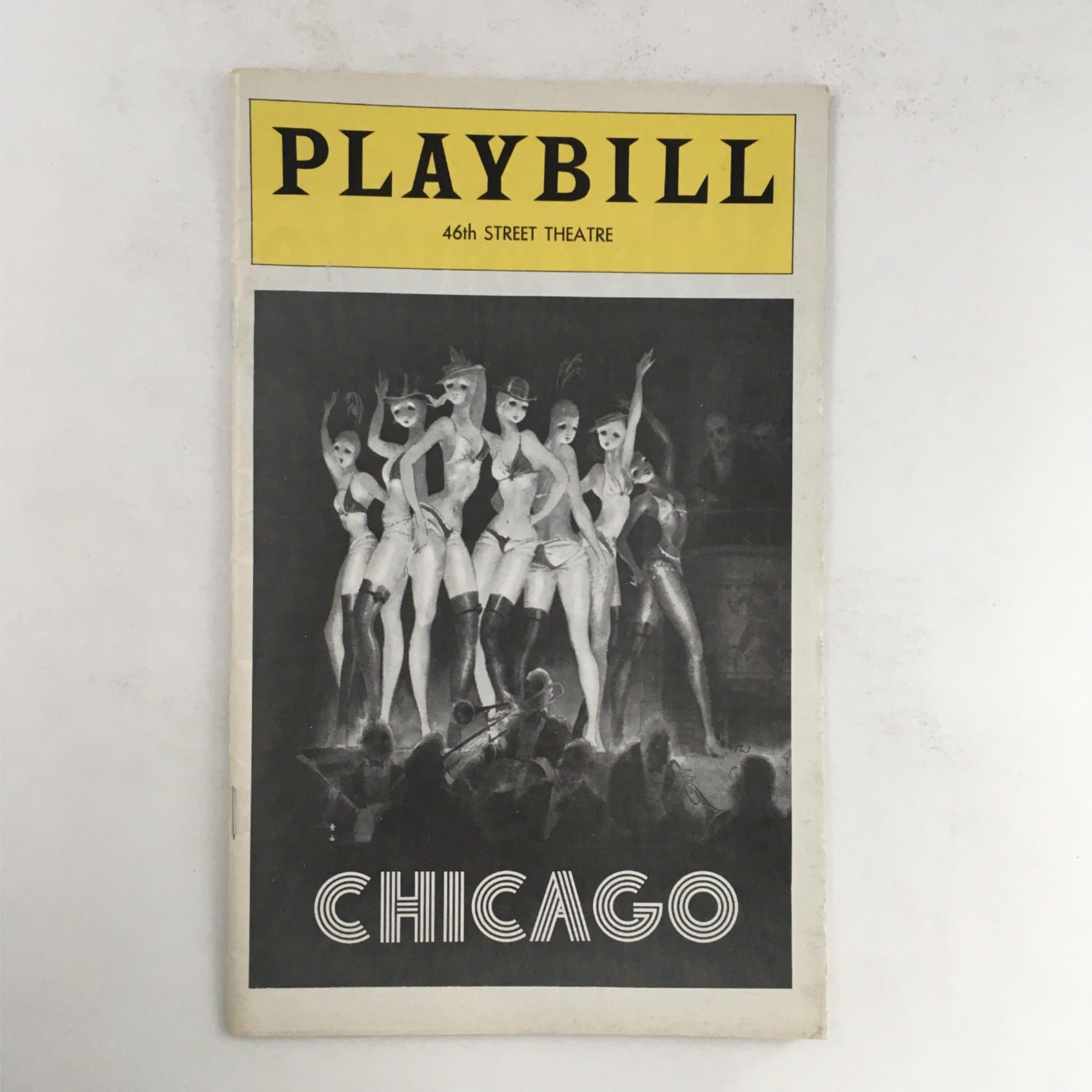 1976 Playbill Chicago by Bob Fosse, Martin Richards, Forty-Sixth Street Theatre