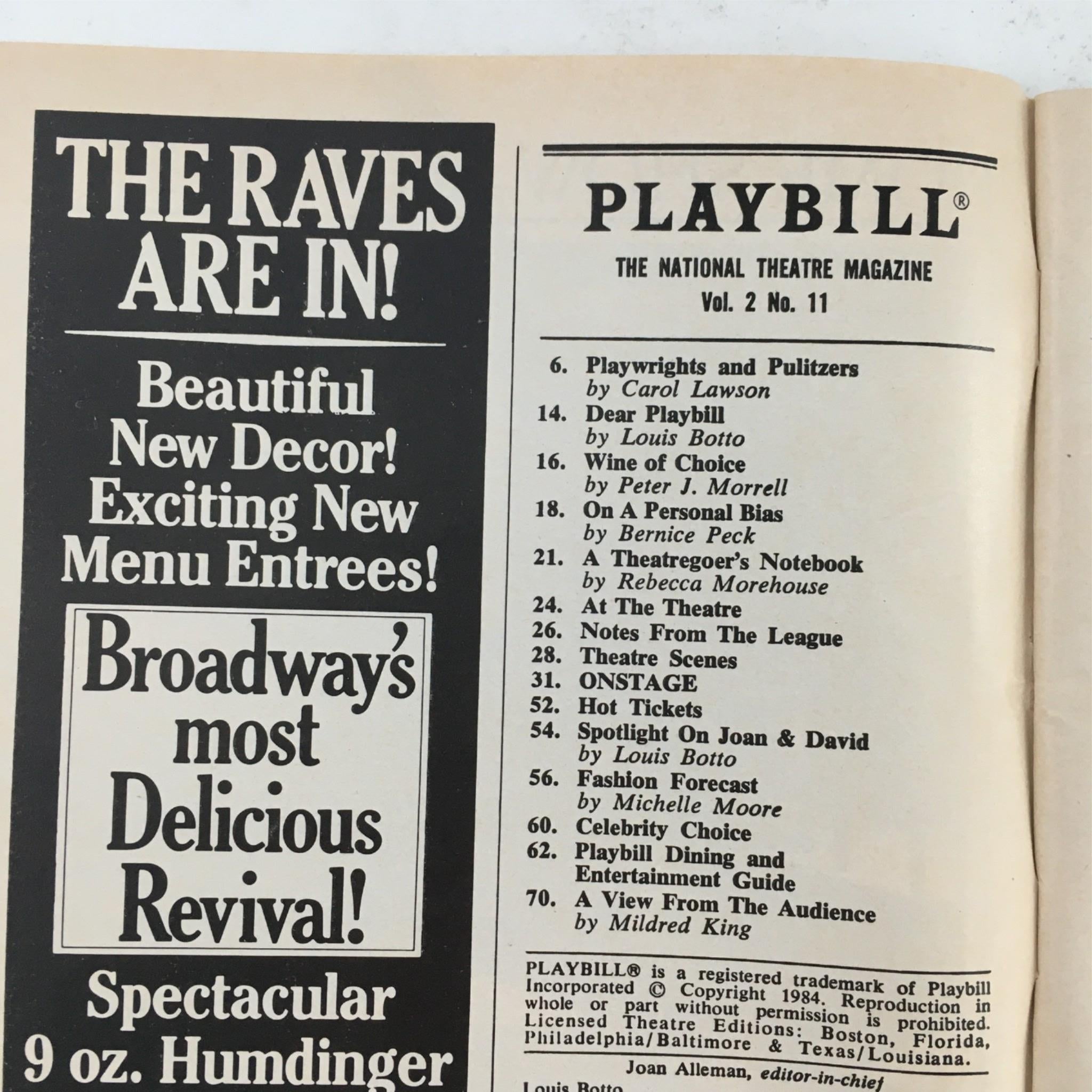 1984 Playbill Nureyev and Friends by James Nederlander at Gershwin Theatre