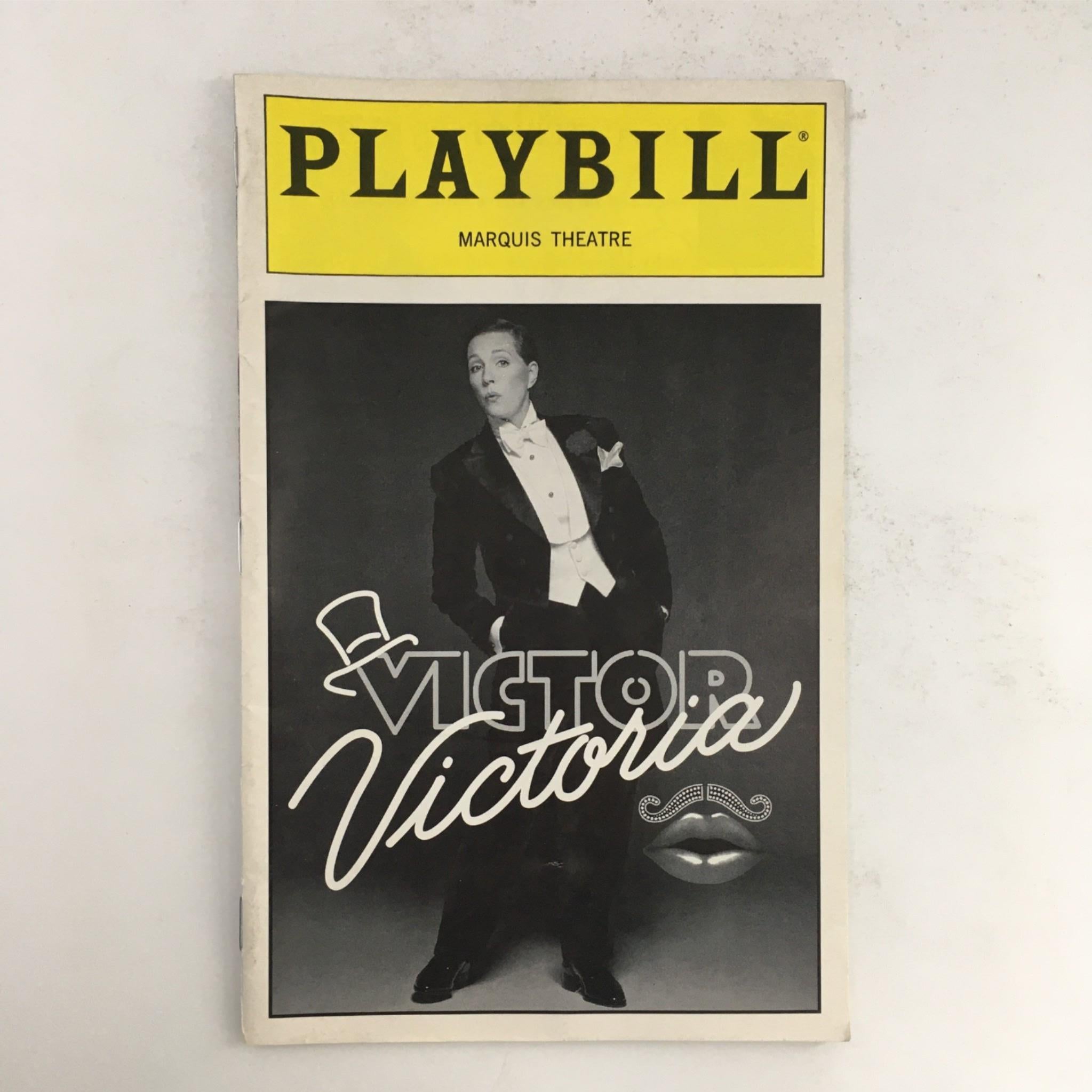 1997 Playbill Victor/Victoria by Blake Edwards, Rob Marshall at Marquis Theatre