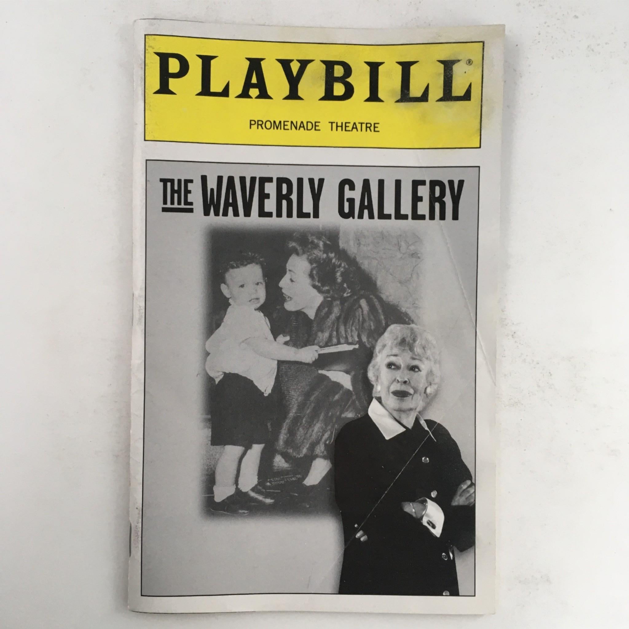 2000 Playbill The Waverly Gallery by Kenneth Lonergan, Scott Ellis