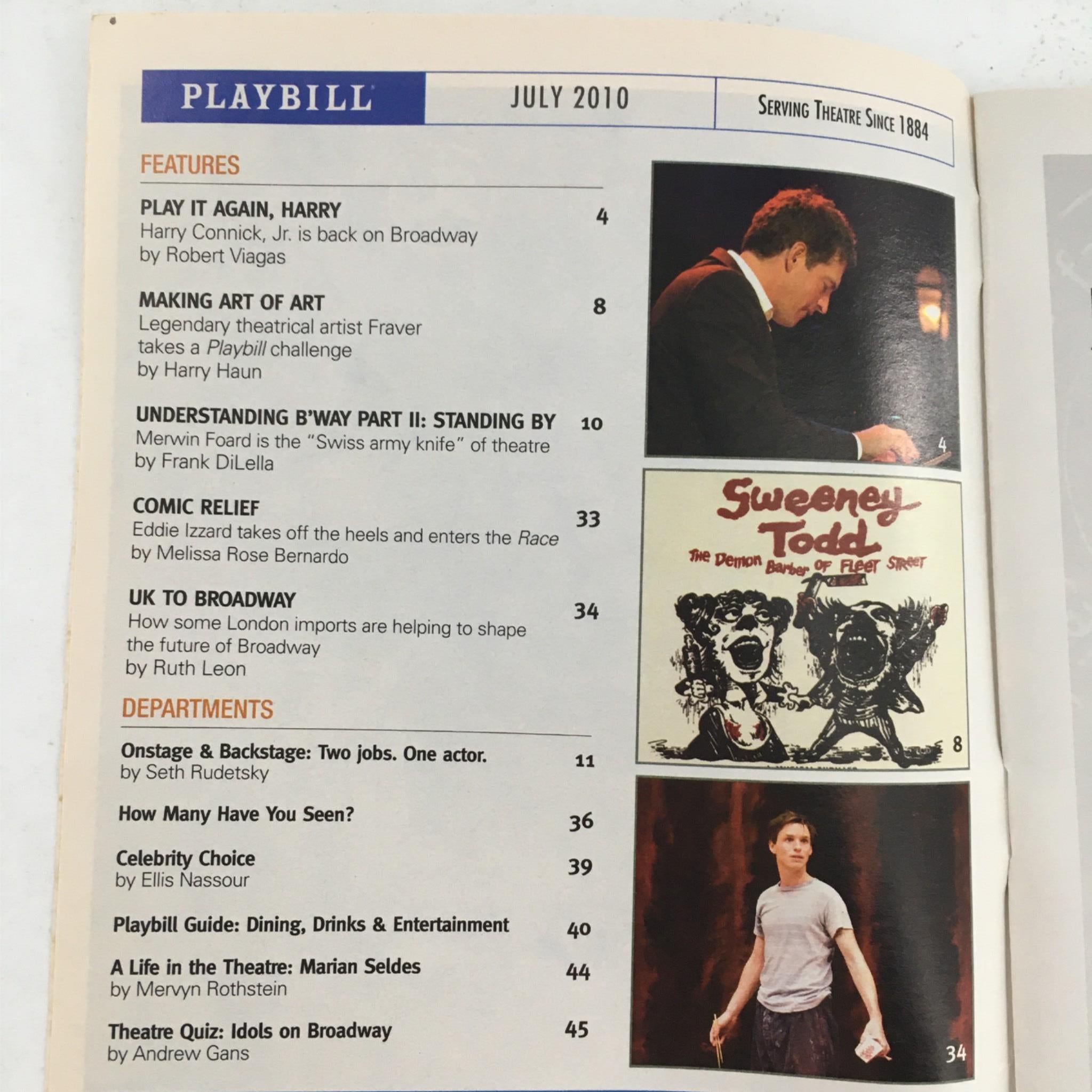 2010 Playbill Next To Normal by Brian Yorkey, Michael Greif at Booth Theatre