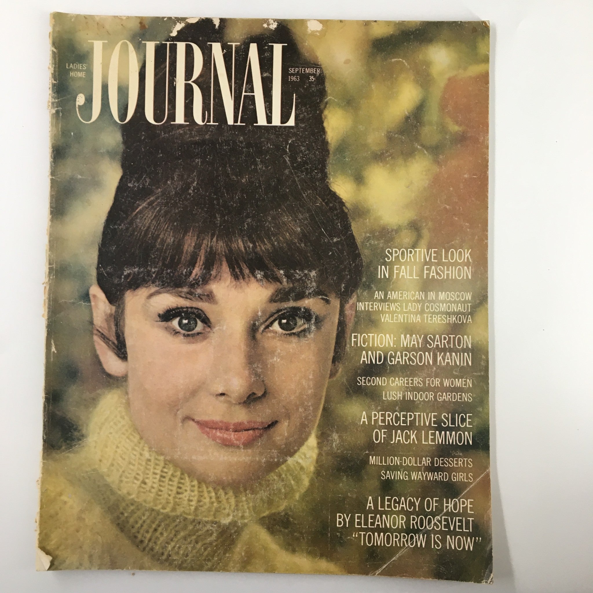 Ladies' Home Journal Magazine September 1963 Chic Audrey Hepburn No Label