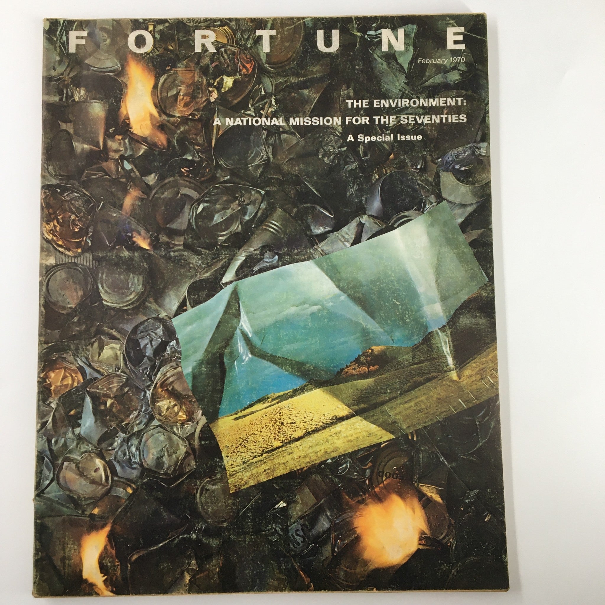 VTG Fortune Magazine February 1970 A National Mission For The Seventies No Label