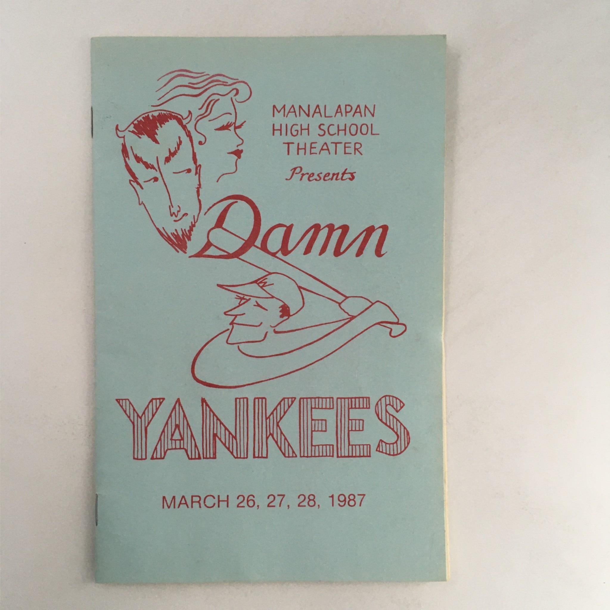 1987 Damn Yankees by George Abbot, Douglass Wallop, Manlapan High School Theatre