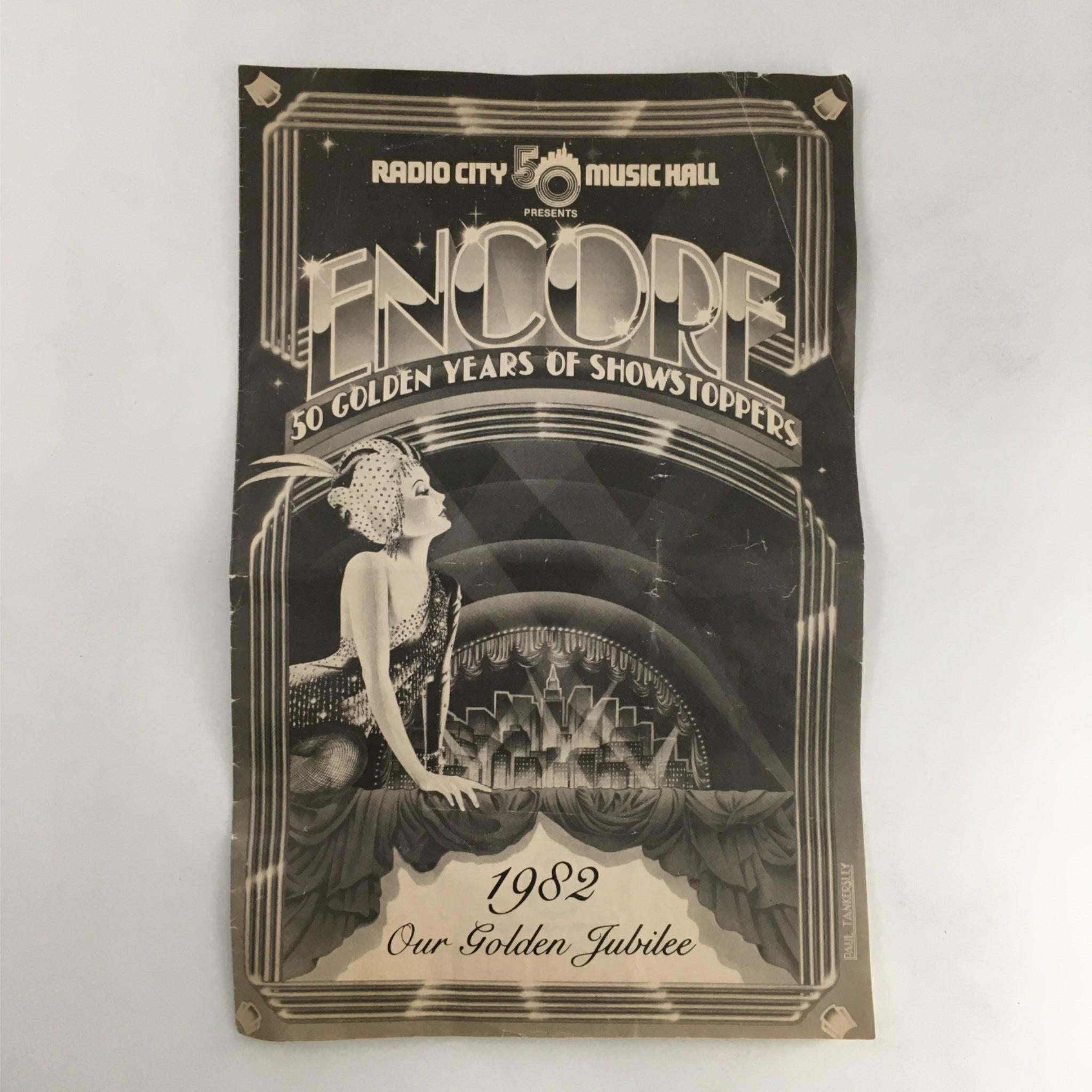 1982 Encore 50 Golden Years of Showstoppers, Robert Jani, Radio City Music Hall