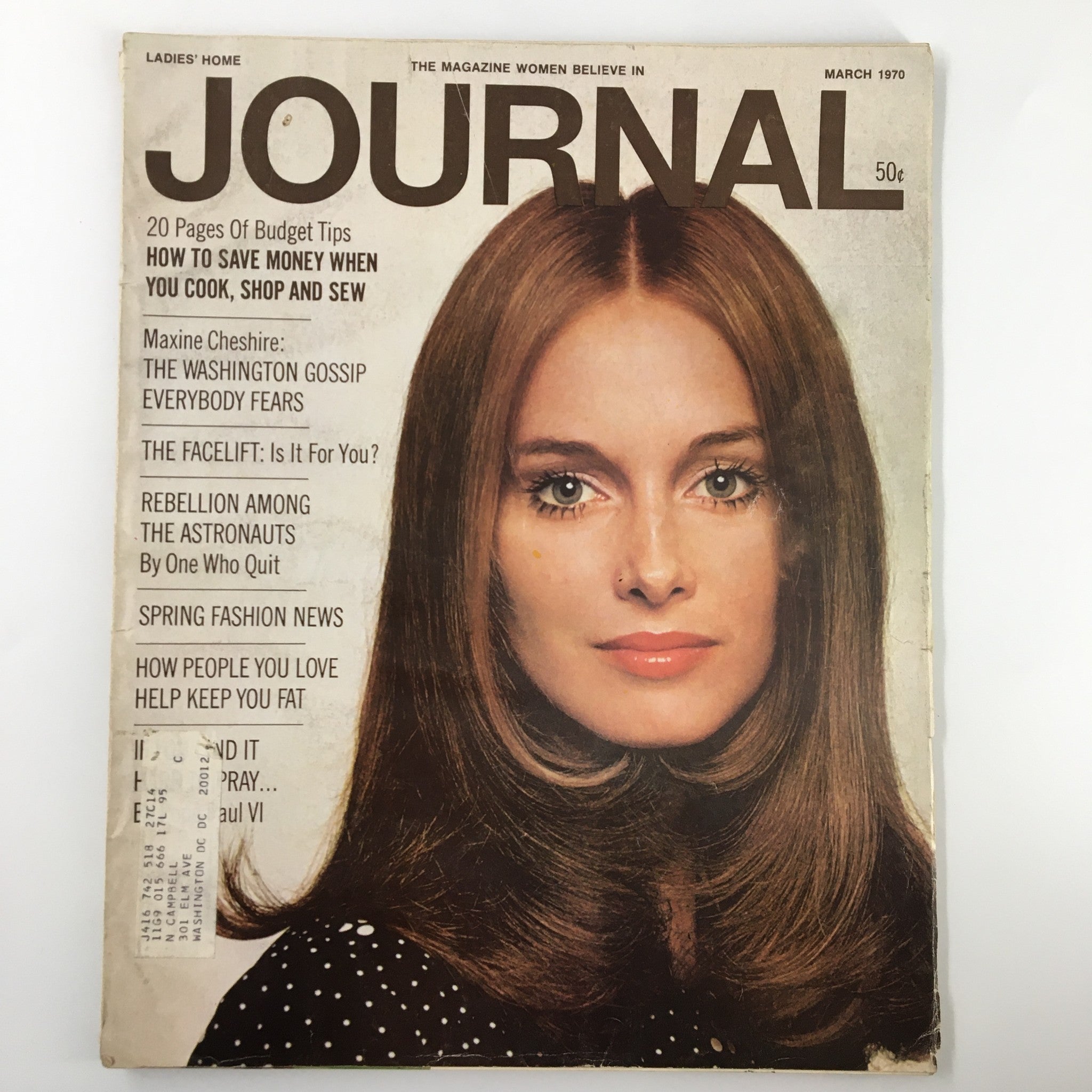 Ladies' Home Journal Magazine March 1970 The Washington Gossip Everybody Fears