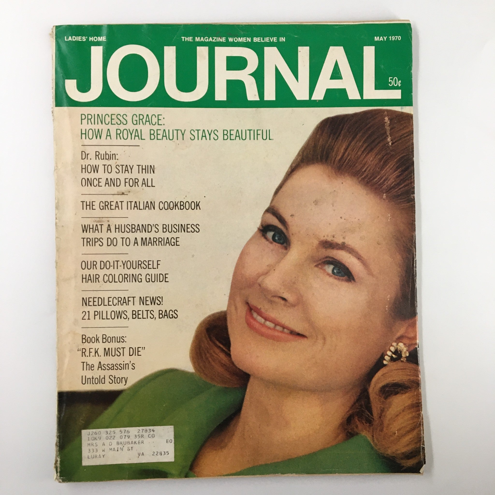 Ladies' Home Journal Magazine May 1970 Princess Grace Stays Beautiful