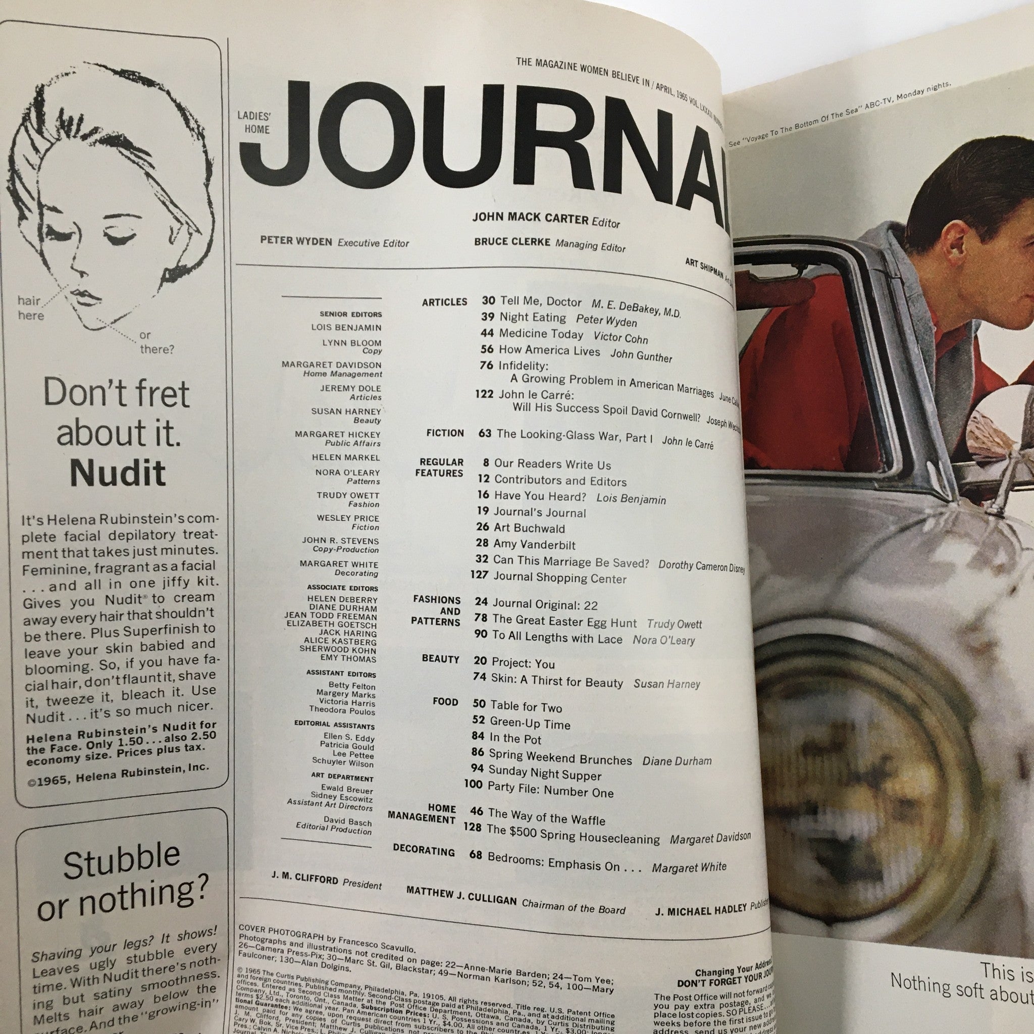 Ladies' Home Journal Magazine April 1965 The Growing Problem of Infidelity