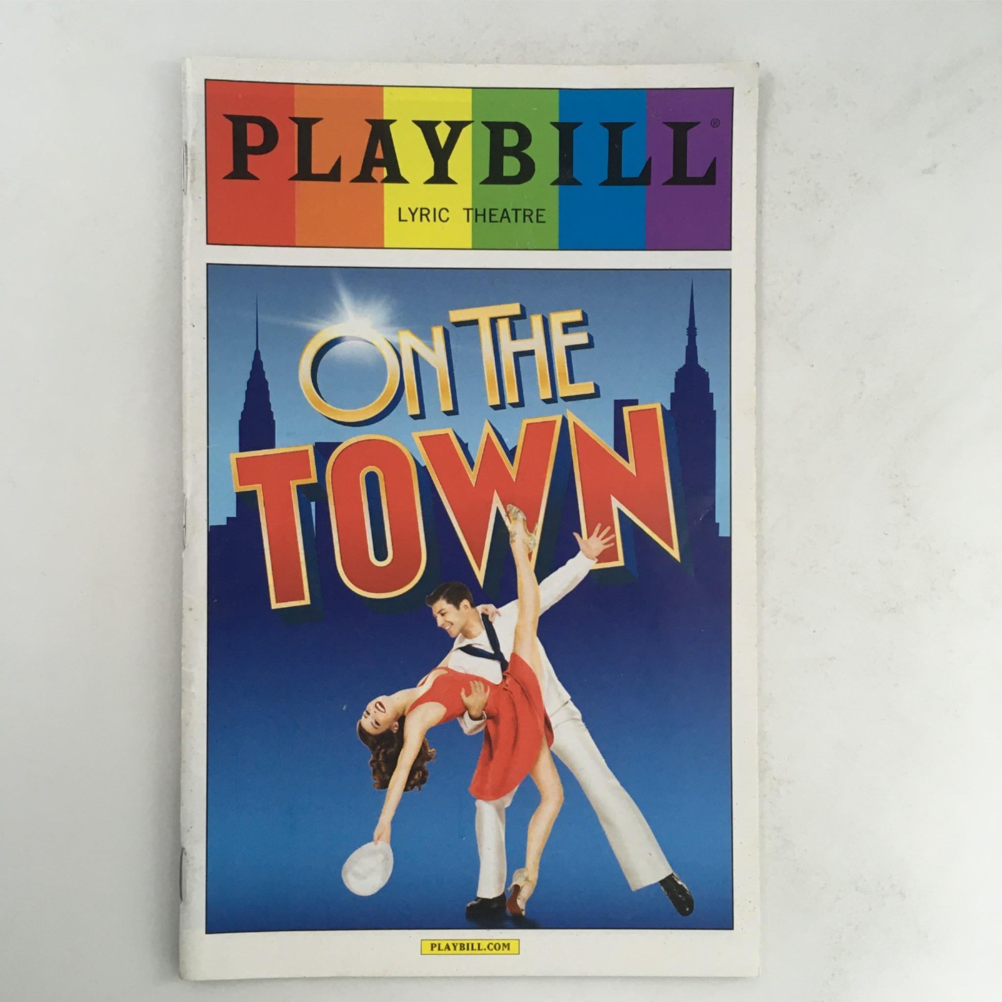 2015 Playbill On The Town by Jerome Robbins, John Rando at Lyric Theatre VG