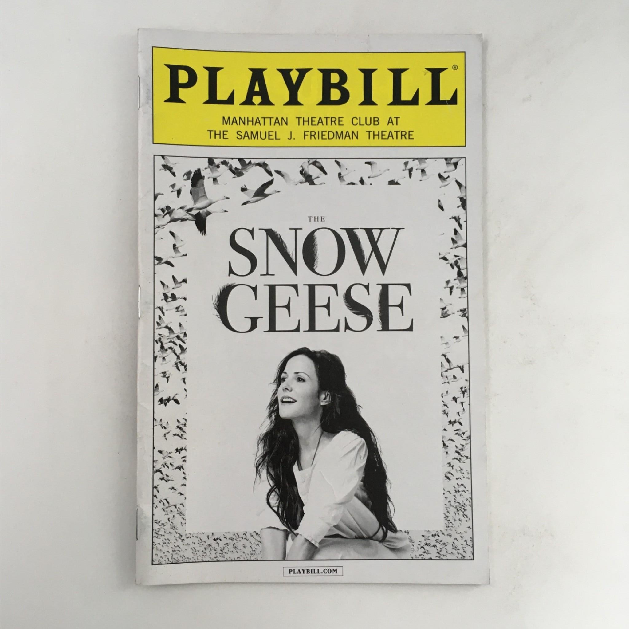 2013 Playbill The Snow Geese by Sharr White, Daniel Sullivan VG