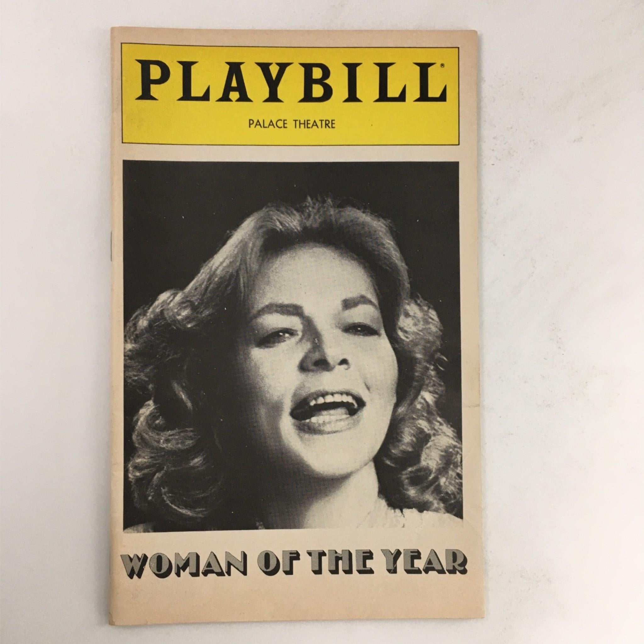 1981 Playbill Woman OF The Year by Lauren Bacall, Robert Moore at The Palace VG