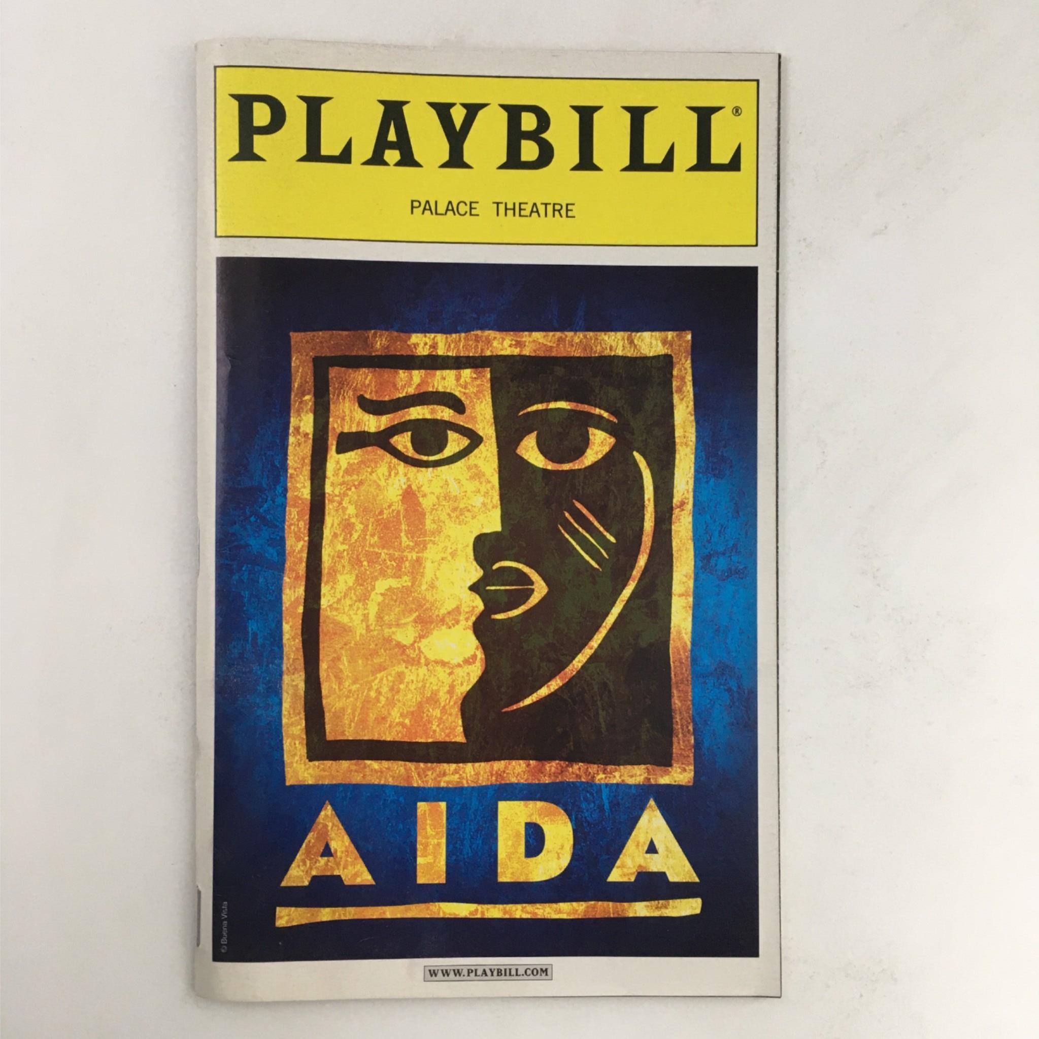 2001 Playbill Aida by Robert Falls, Wayne Cilento at Palace Theatre VG