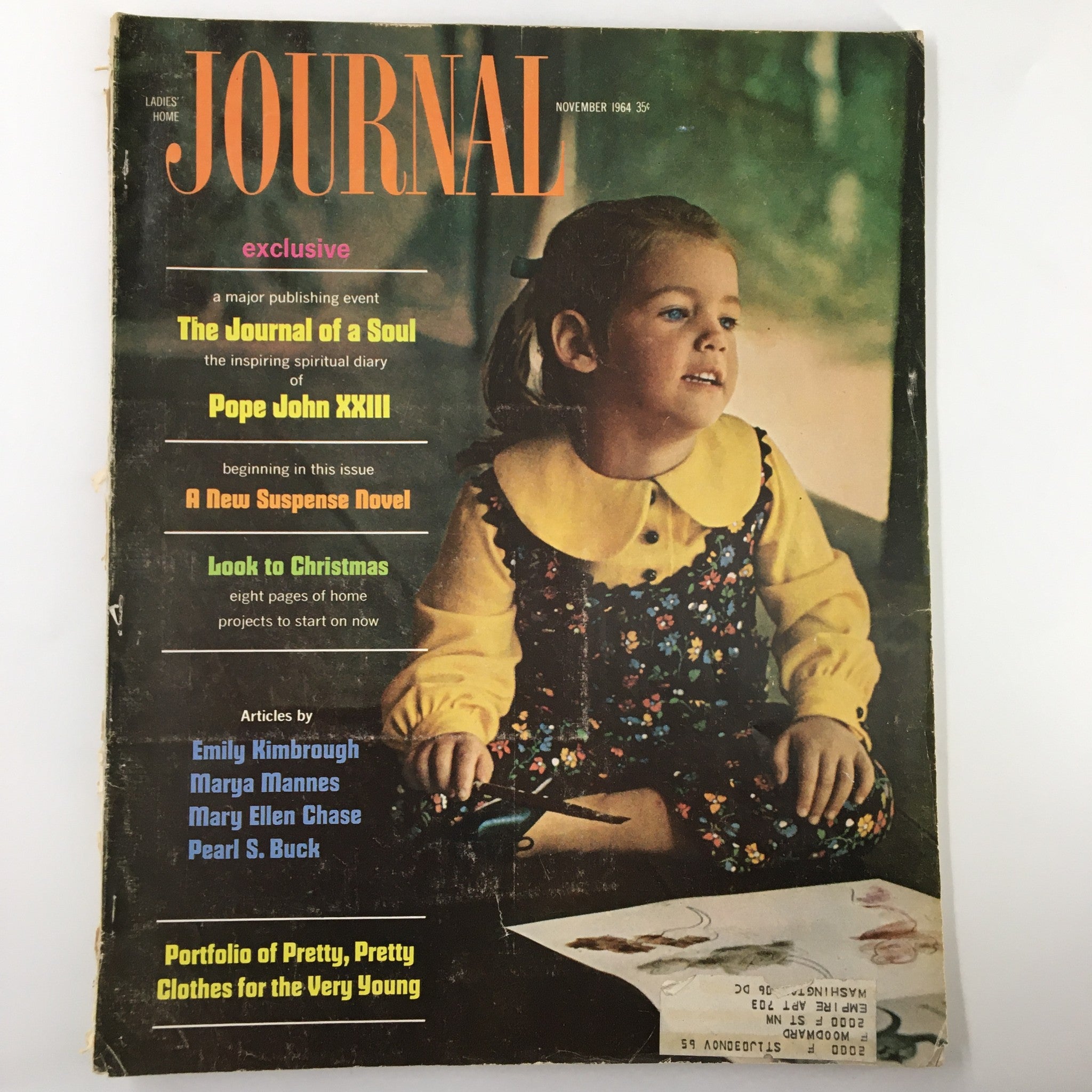 Ladies' Home Journal Magazine November 1964 Journal of A Soul Pope John XXIII