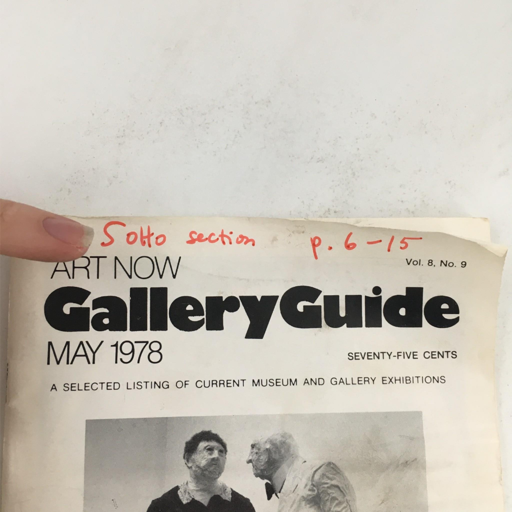 1978 Art Now Gallery Guide: Miss Krueger & Mr. O'Shea