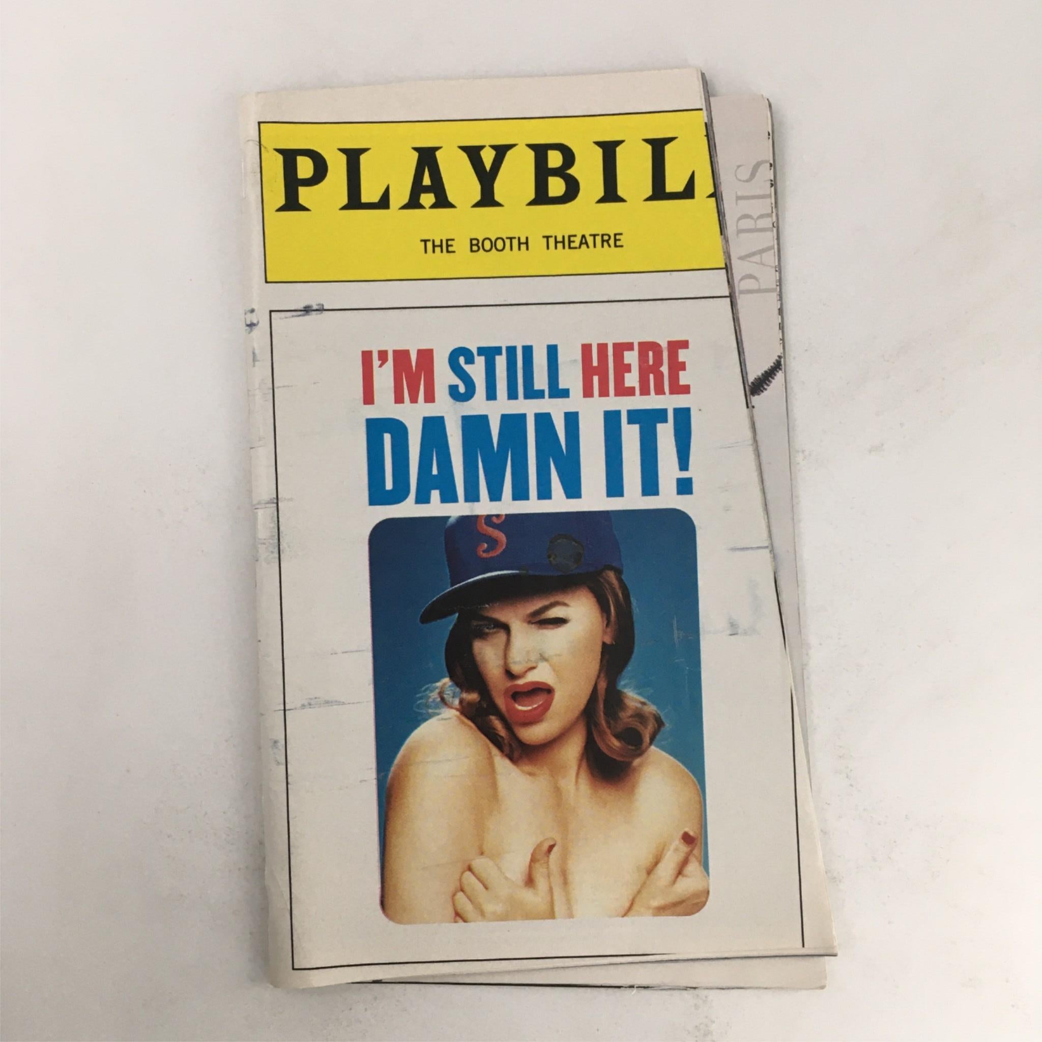 1998 Playbill I'm Still Here Damn It! by Sandra Bernhard Arielle Tepper