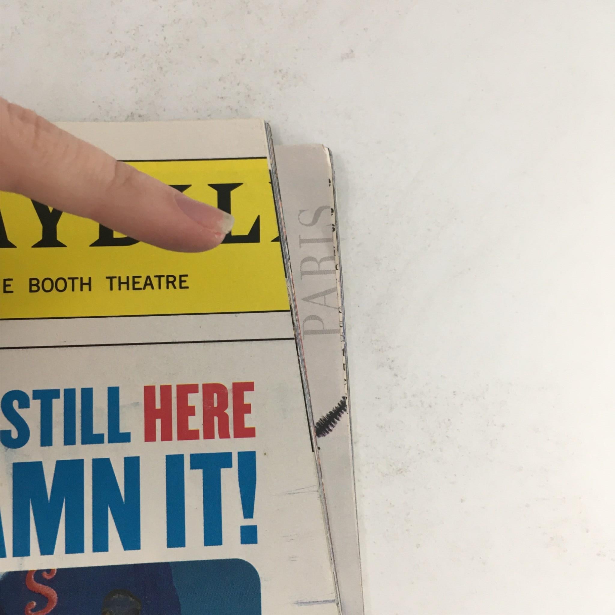 1998 Playbill I'm Still Here Damn It! by Sandra Bernhard Arielle Tepper