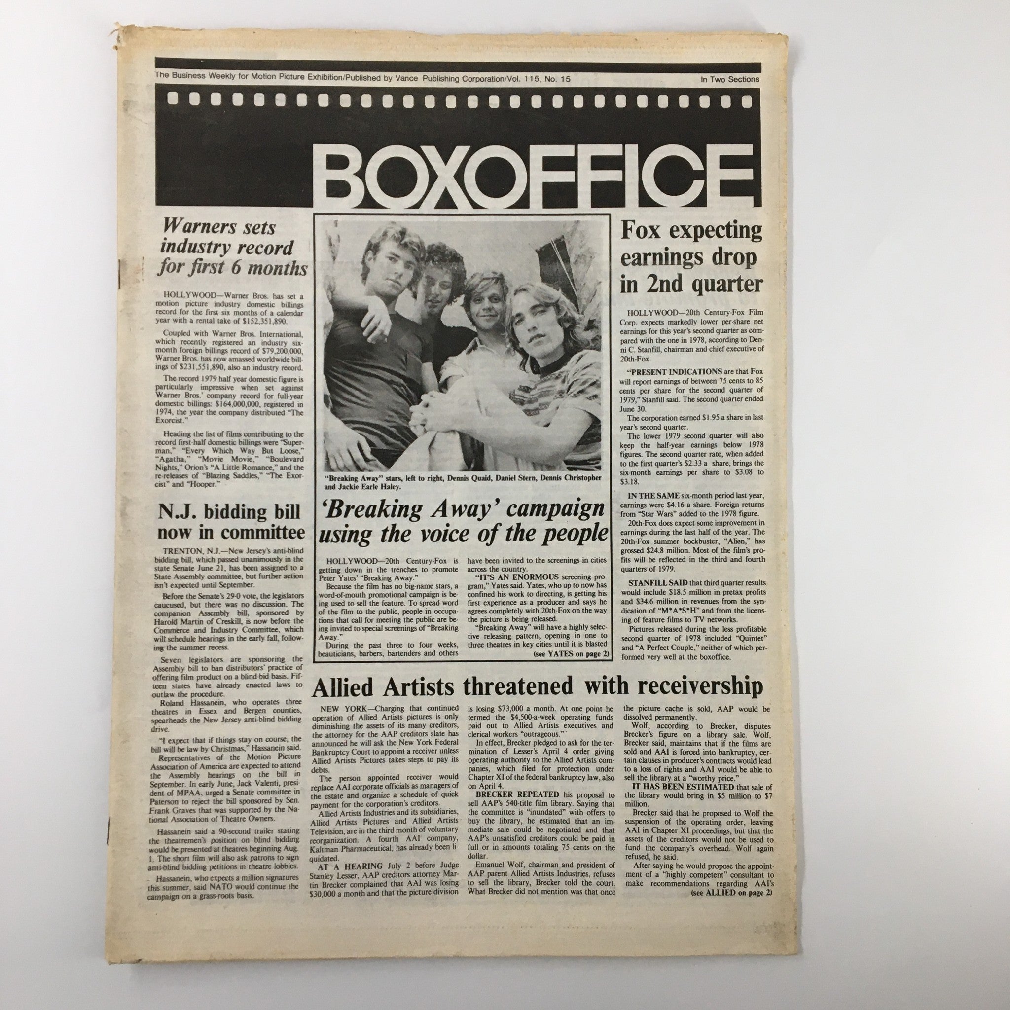 Box Office Magazine July 2 1979 Independents Forecasting Healthy Summer Ahead