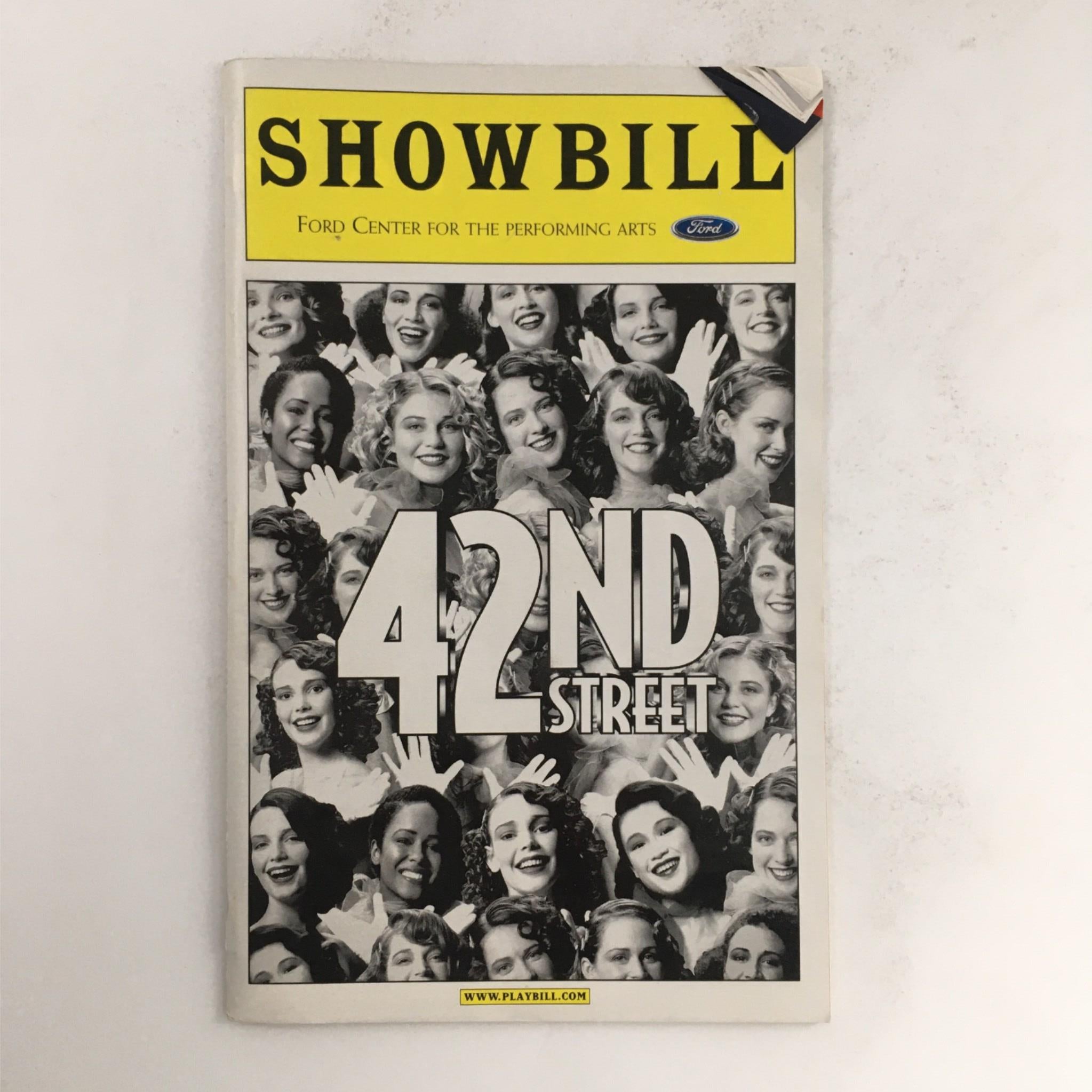 2001 Showbill 42nd Street by Randy Skinner, Mark Bramble, Kate Levering