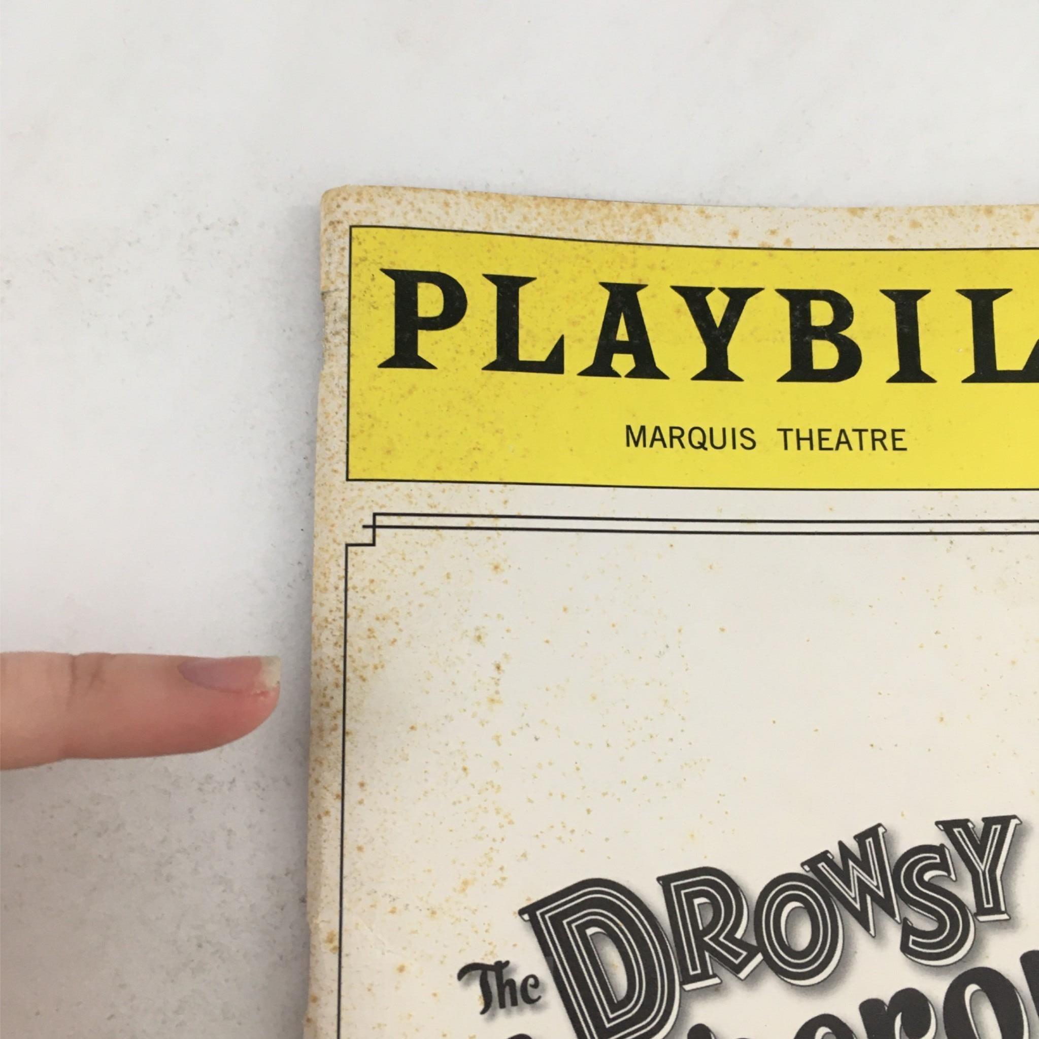 2007 Playbill The Drowsy Chaperone by Casey Nicholaw at Marquis Theatre