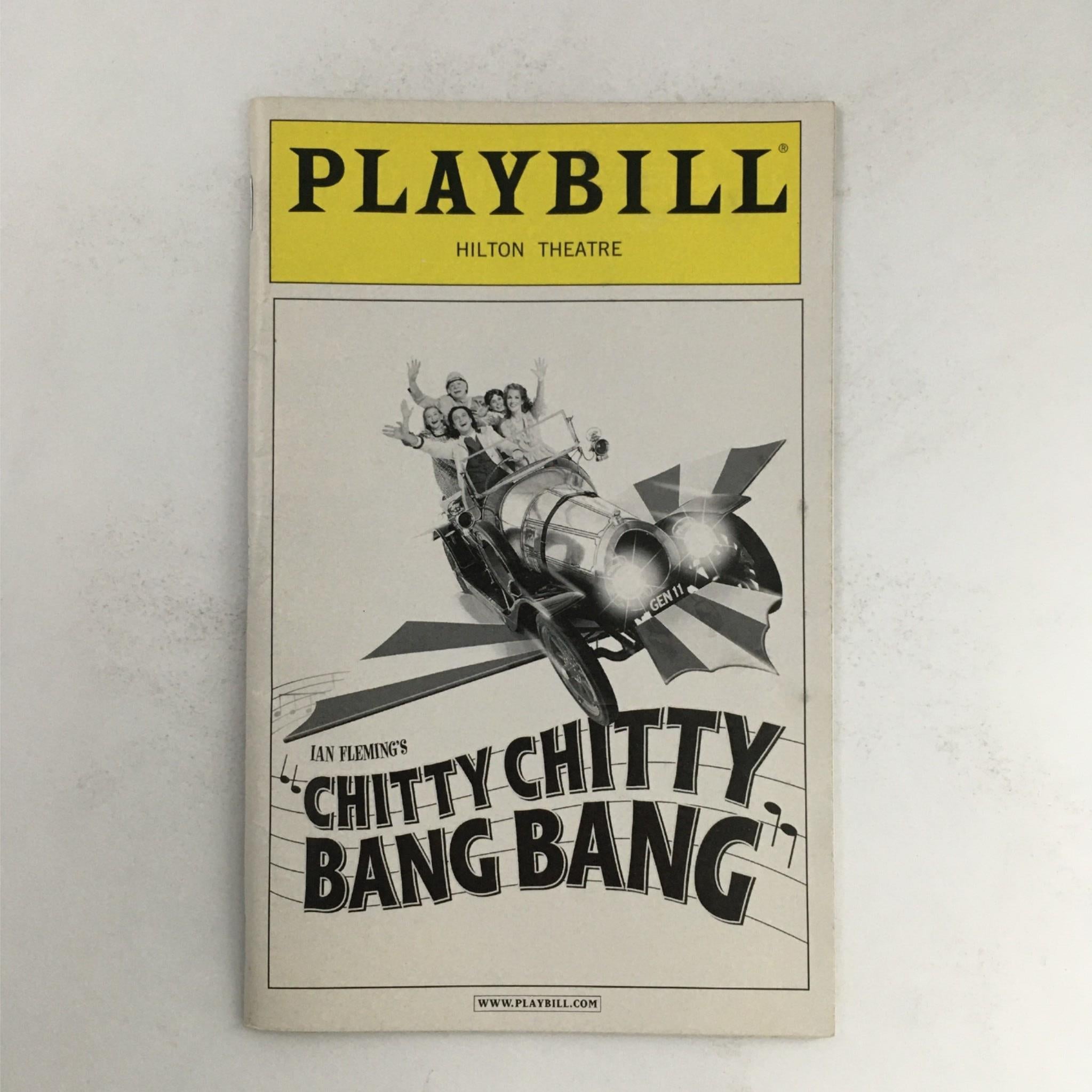 2005 Playbill Chitty Chitty Bang Bang, Ian Fleming, Adrian Noble, Hilton Theatre