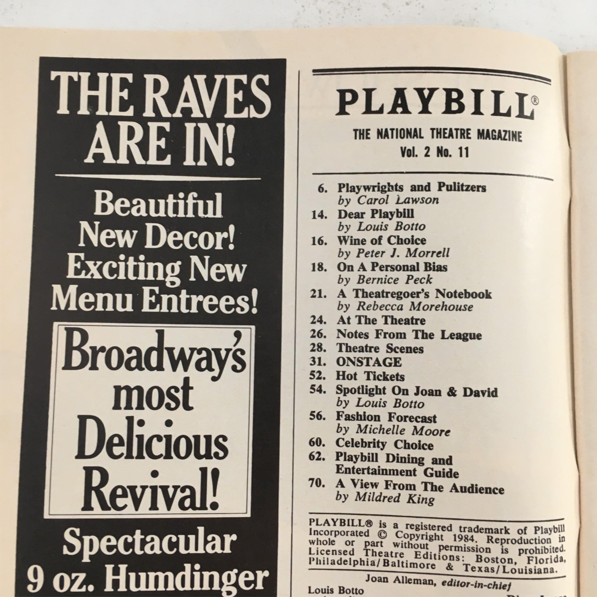 1984 Playbill The Tap Dance Kid by Vivian Matalon at Minskoff Theatre