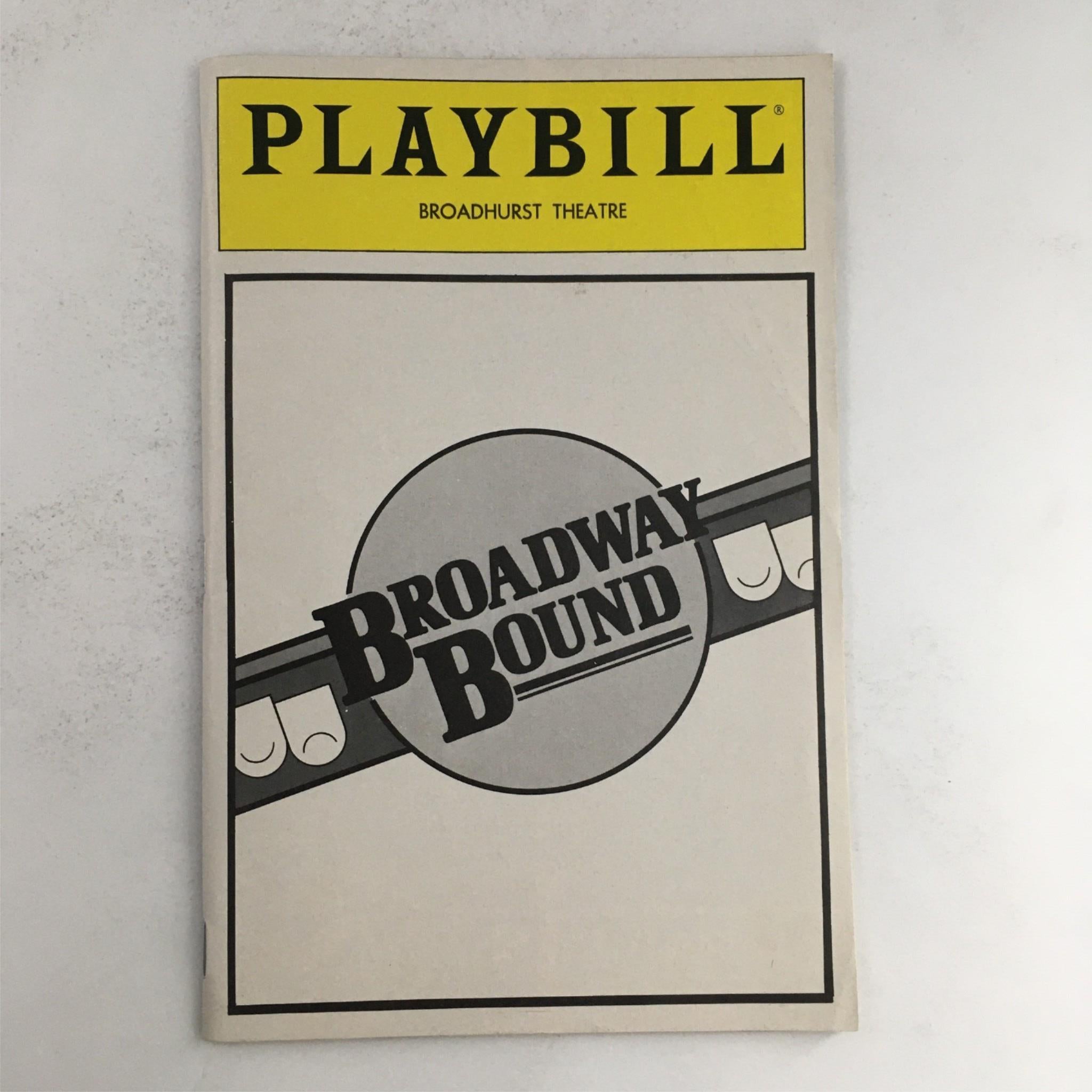 1988 Playbill Broadway Bound by Neil Simon, Gene Saks at Broadhurst Theatre