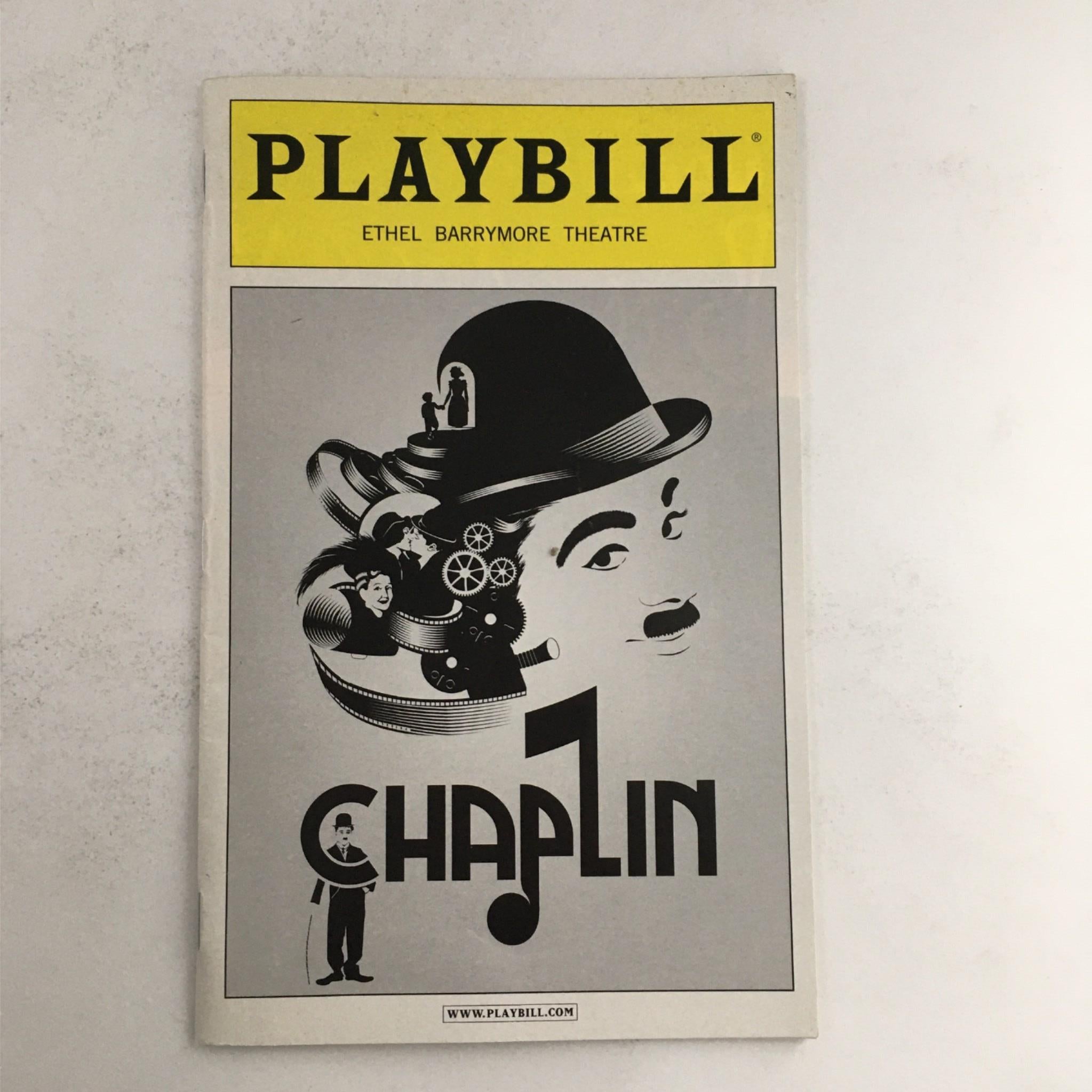 2012 Playbill Chaplin by Warren Carlyle, Rob McClure at Ethel Barrymore Theatre