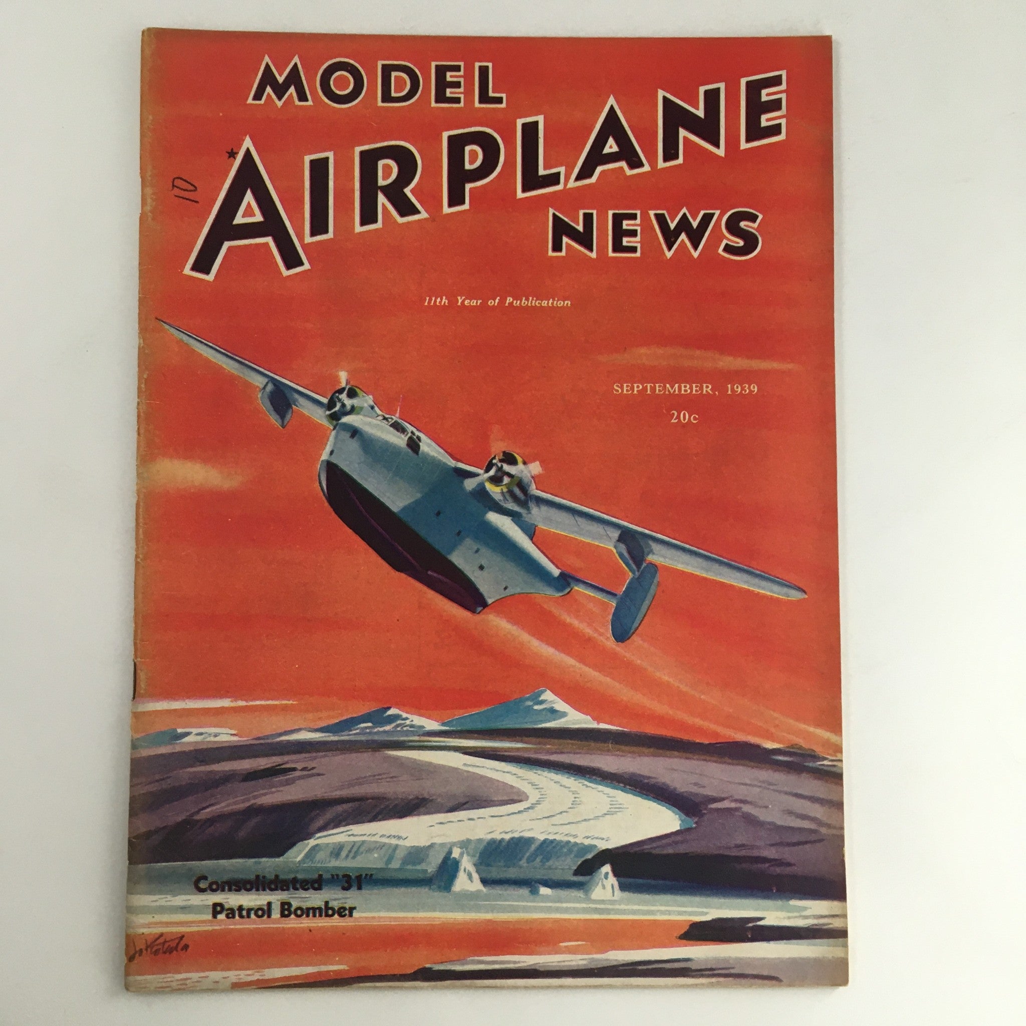 Model Airplane News Magazine September 1939 Consolidated "31" Patrol Bomber