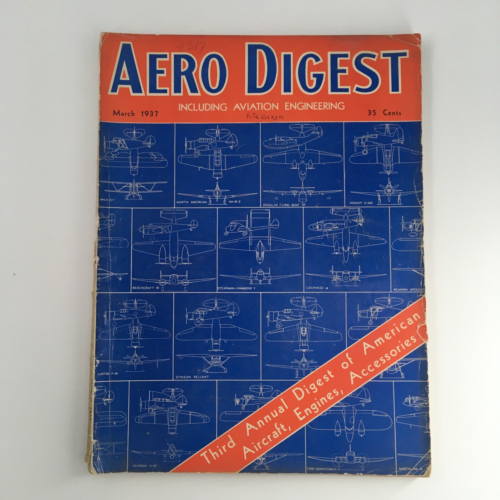 Aero Digest Magazine March 1937 Dr. Michael Watter and Dr. Alexander Kremin