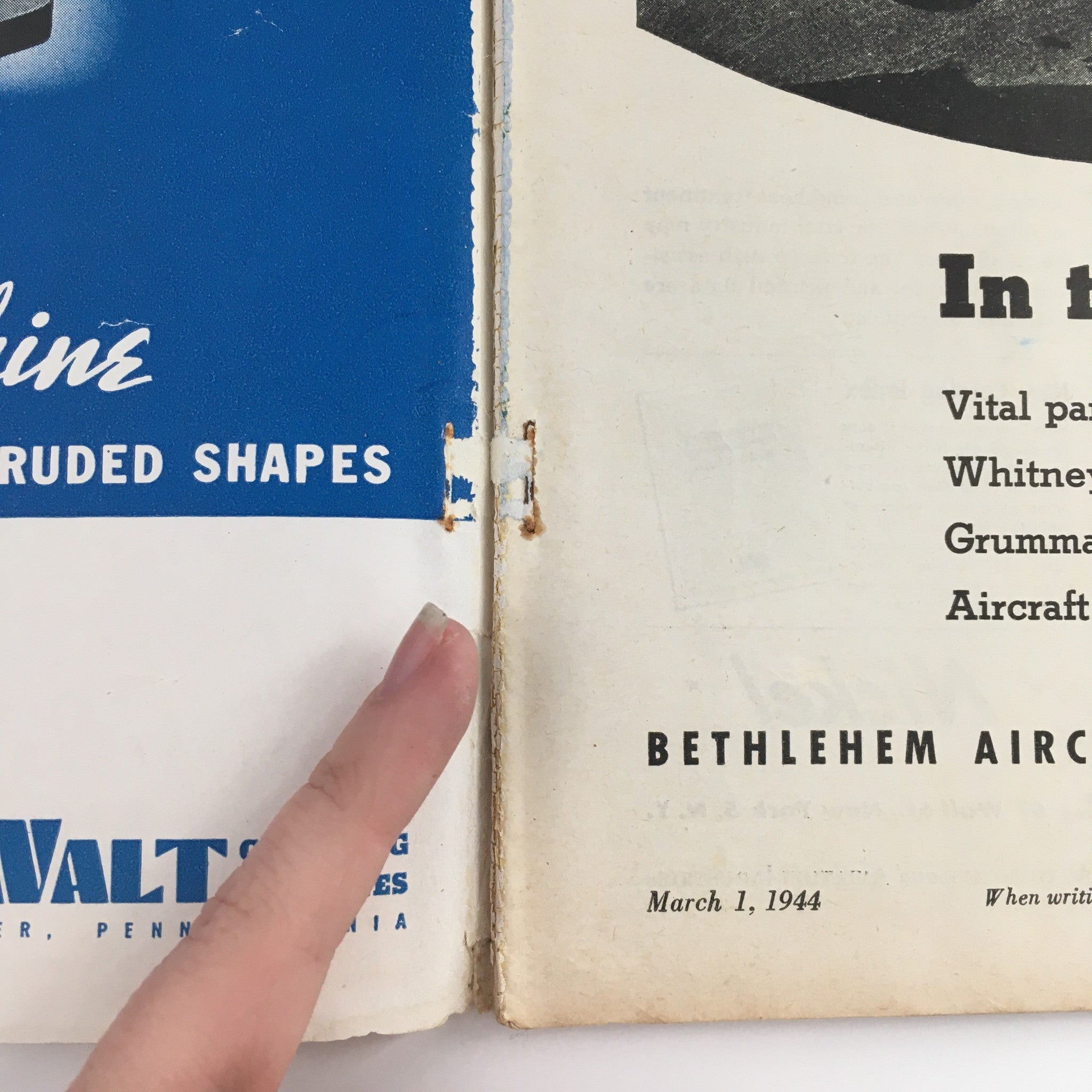 Automotive and Aviation Industries March 1 1944 Protective Coating Aircobra Part