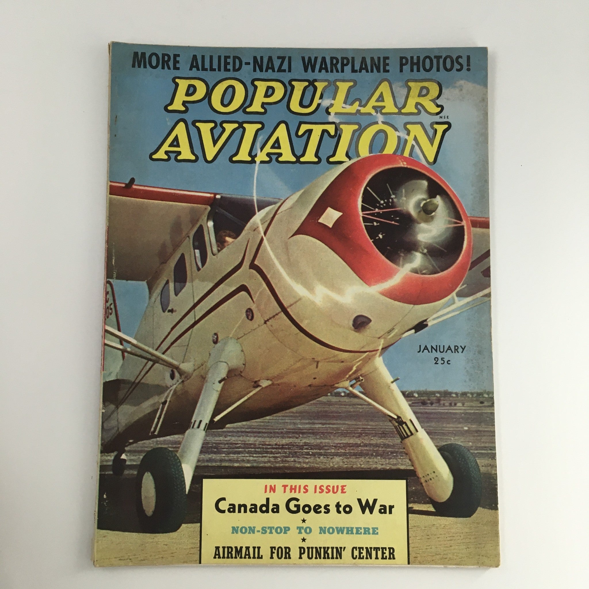 Popular Aviation Magazine January 1940 Vol 26 #1 Howard Monoplane, Nazi Warplane