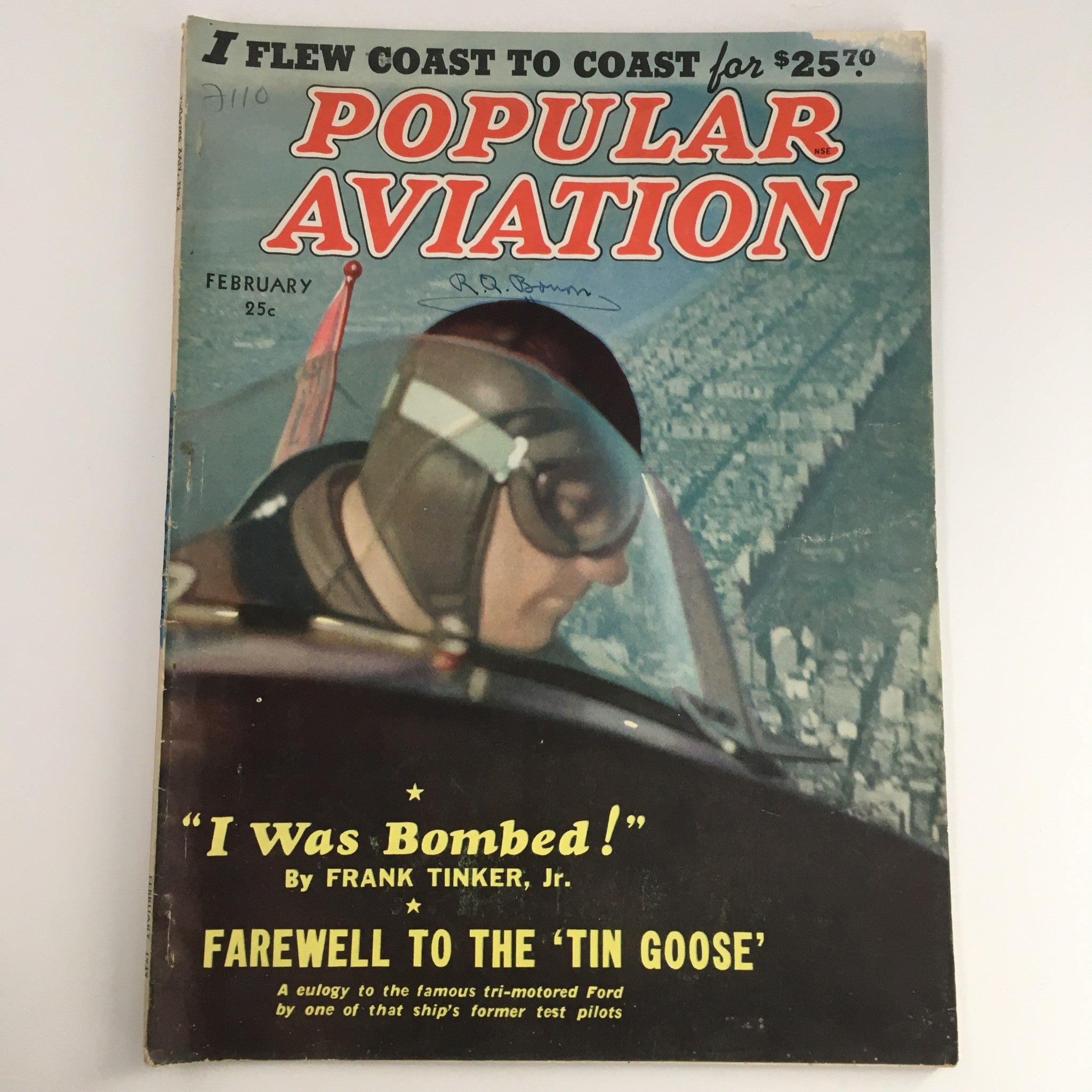 Popular Aviation Magazine February 1939 Vol 24 #2 Farewell To The "Tin Goose"