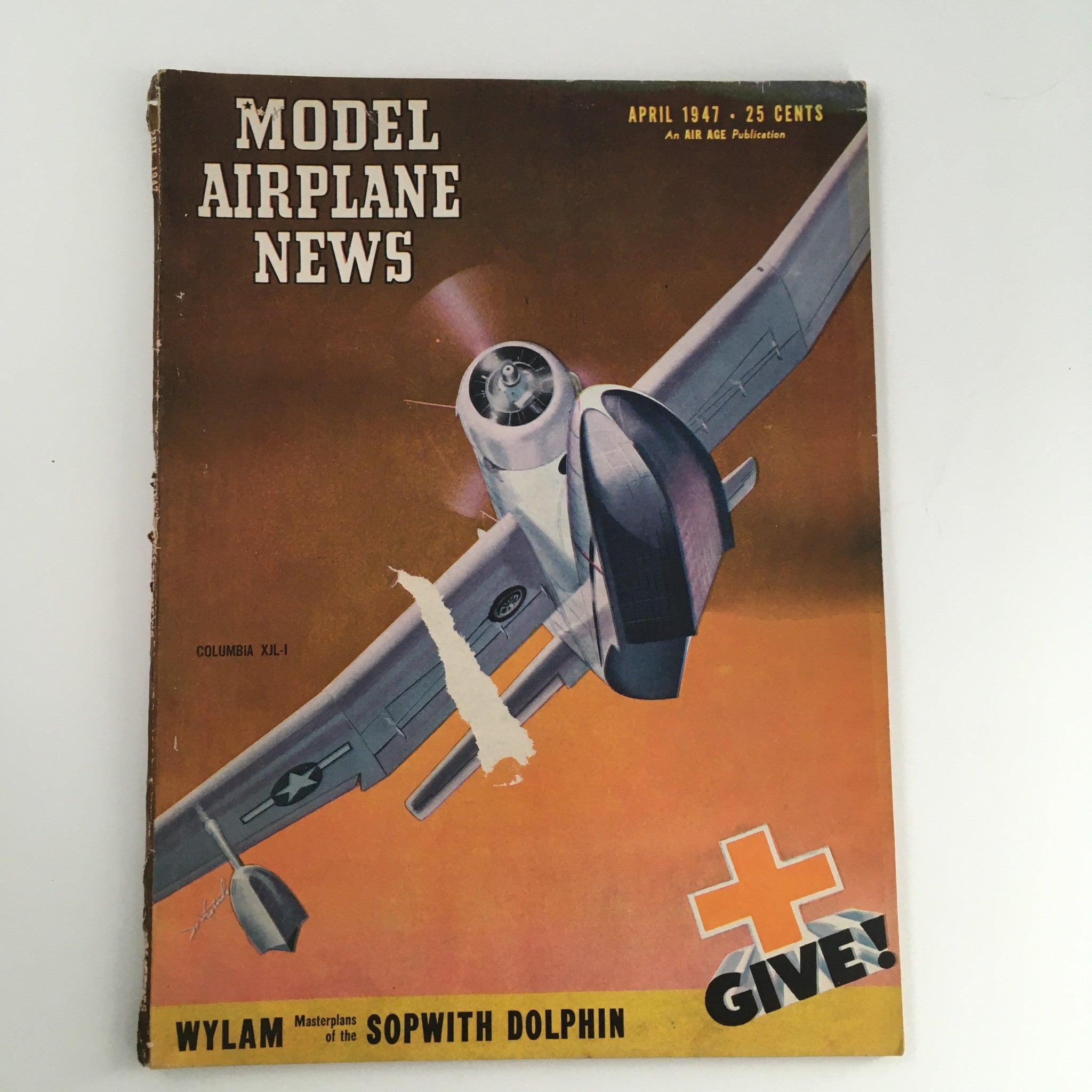 Model Airplane News Magazine April 1947 Wylam Masterplans of the Sopwith Dolphin