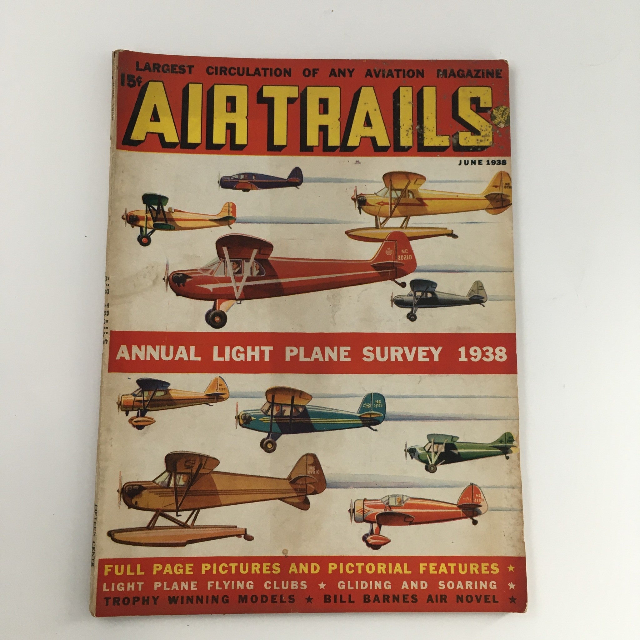 Air Trails Magazine June 1938 Vol 10 #3 Bill Barnes Takes A Holiday Air Novel