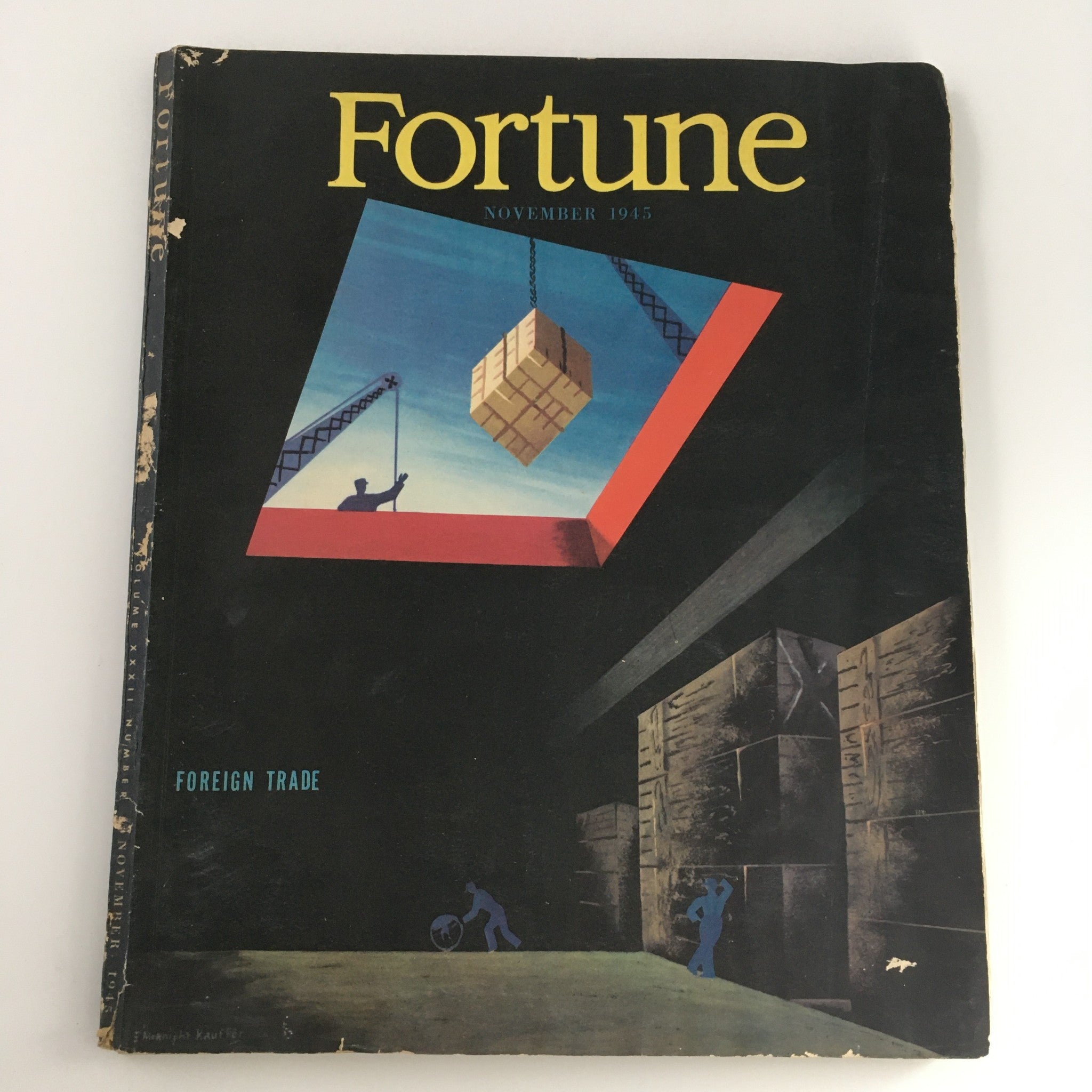 VTG Fortune Magazine November 1945 Foreign Trade & WWII Atom Bomb, No Label